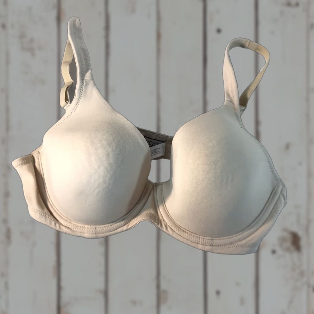 Vintage Body by Victoria Push Up Bra Womens Size 34C Ivory Solid Underwired Size ONE SIZE - 1 Thumbnail