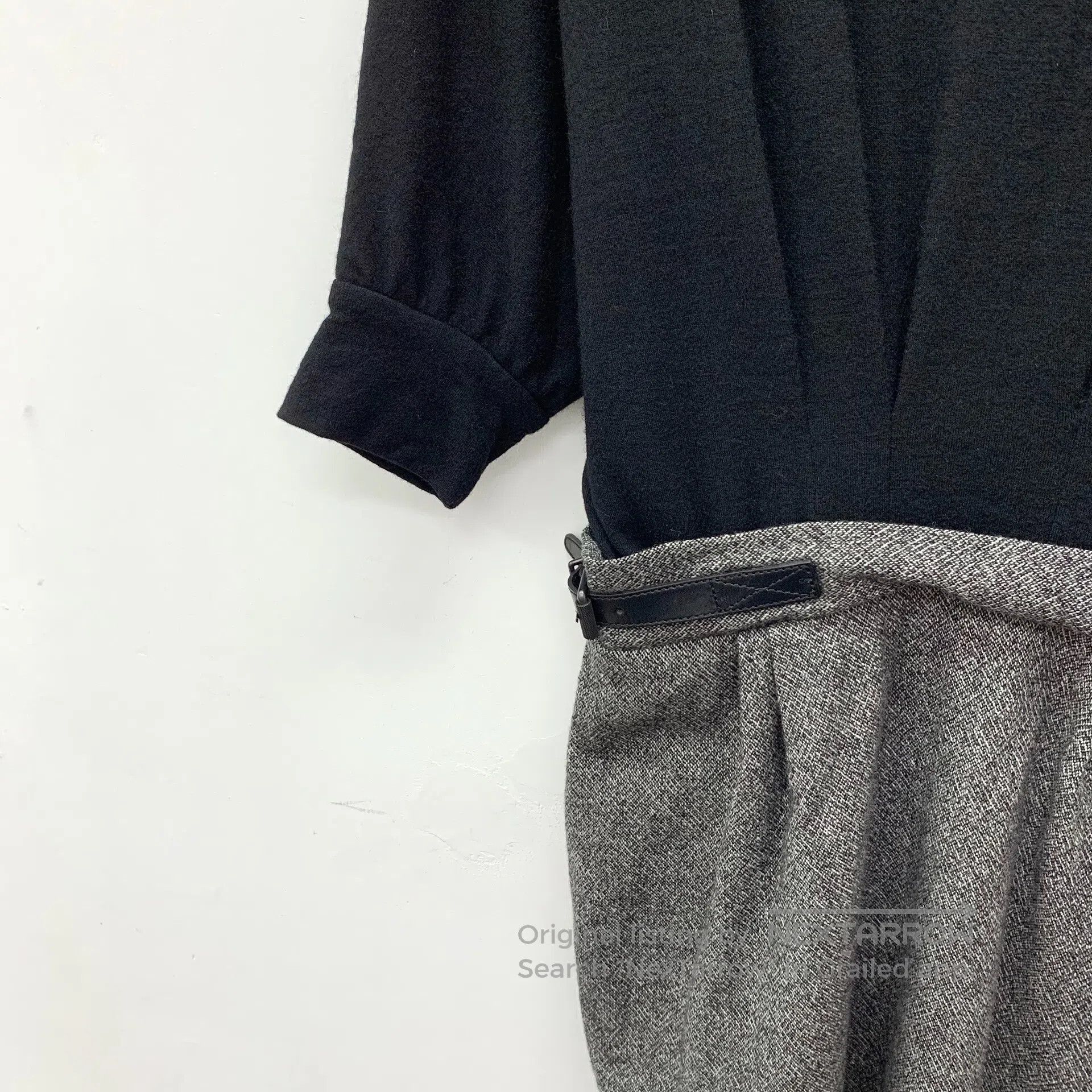 Burberry Burberry Black Wool Collar with Buckle Design Short Sleeve Size XS / US 0-2 / IT 36-38 - 4 Thumbnail