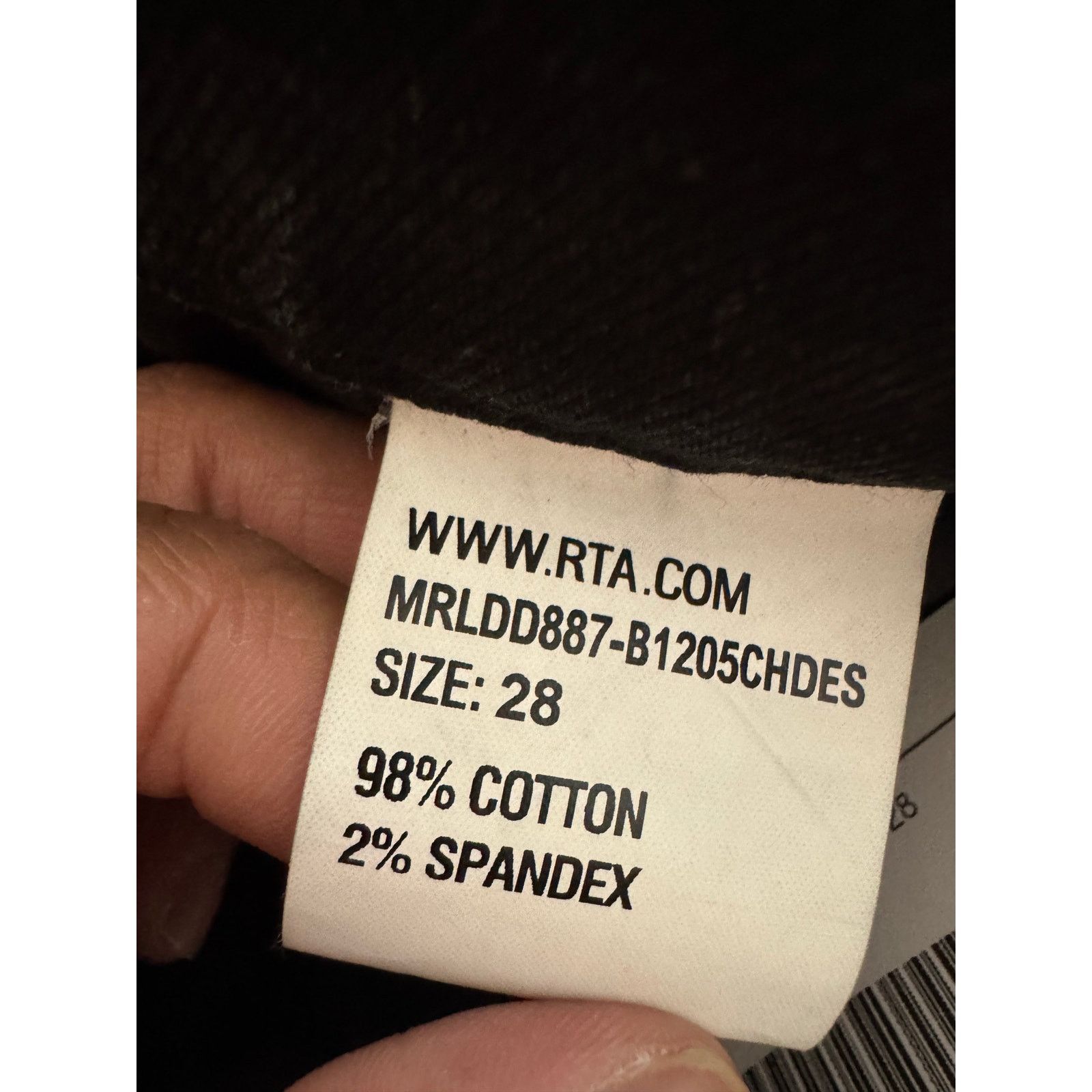 Rta RTA Black Jeans Size US 28 / EU 44 - 3 Thumbnail