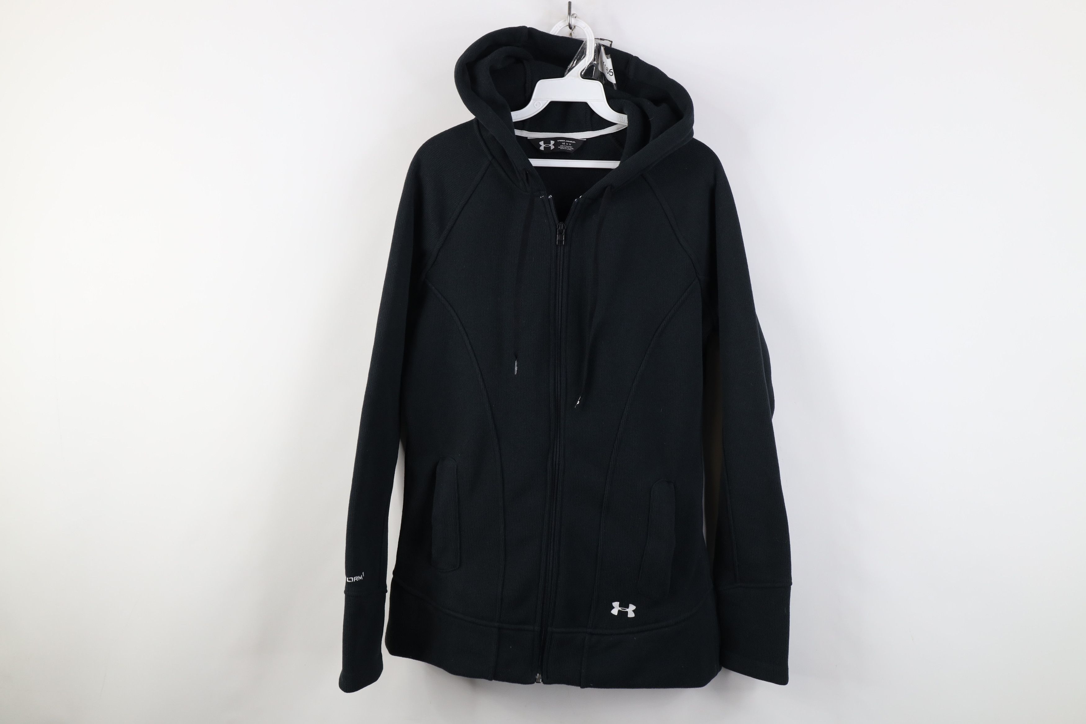 Under Armour Storm Fleece Knit Full Zip Hoodie Jacket Black
