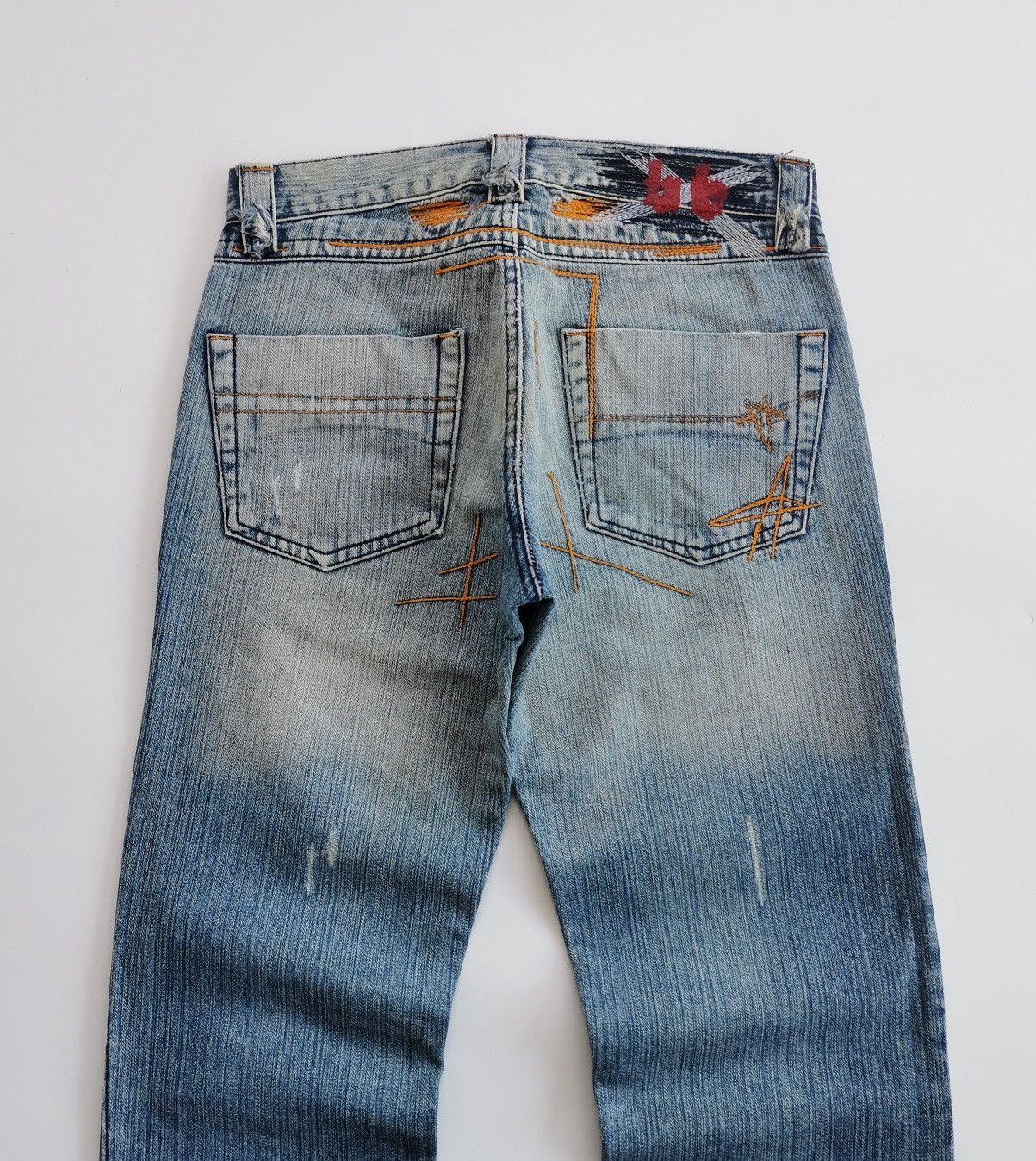 Beauty Beast BB London Embroidered Distressed Jeans Size US 29 - 6 Thumbnail