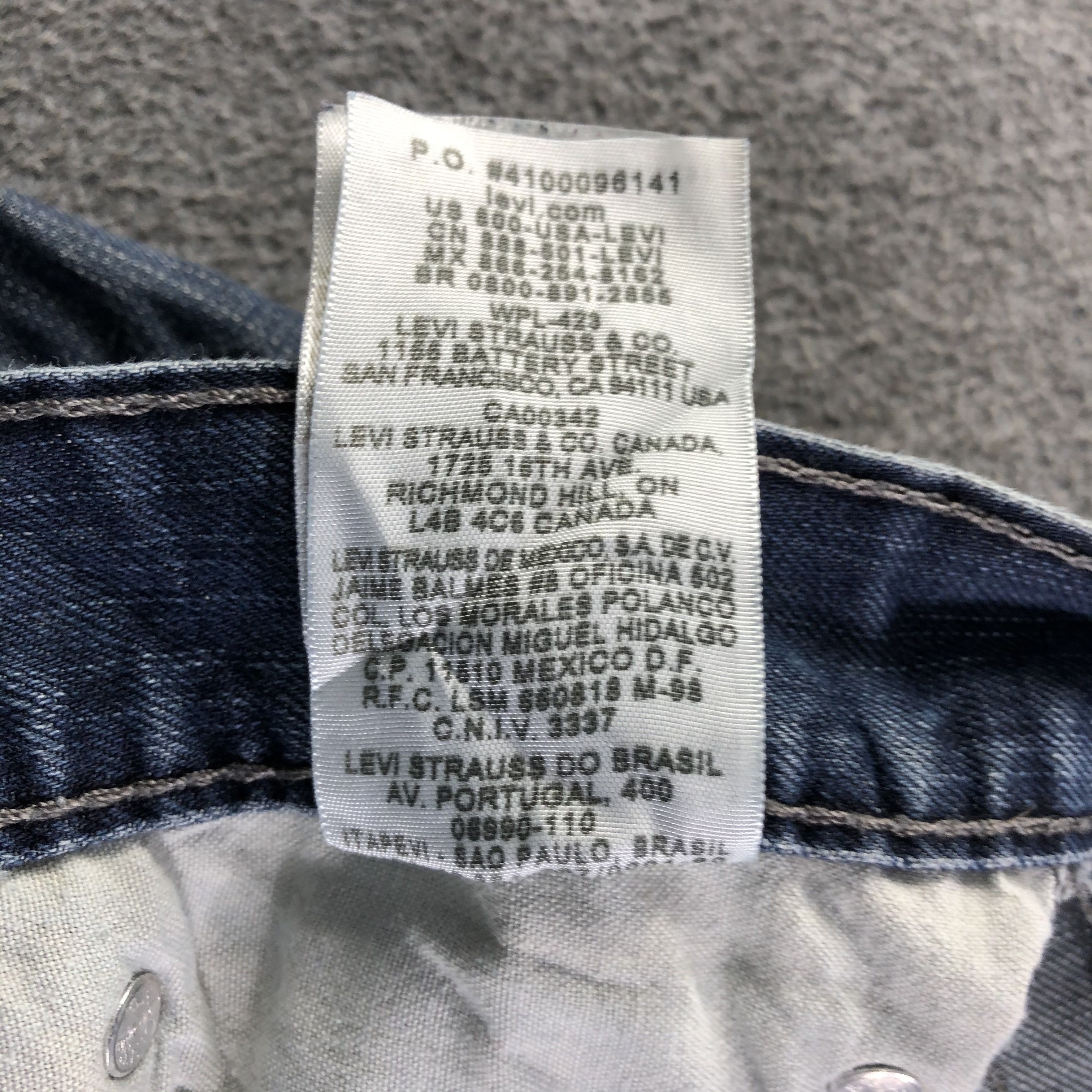 Levi's Vintage Blue Wash Levis 569 Jeans-J4133 Size US 38 / EU 54 - 11 Thumbnail