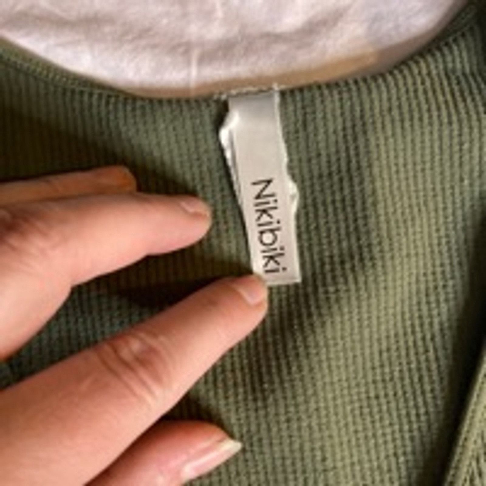 Other Nikibiki Sage Green Ribbed Crop Tank Top Small Minimalist Size S / US 4 / IT 40 - 5 Thumbnail
