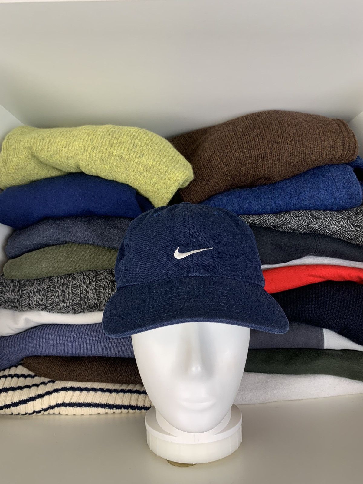 Nike × Vintage Vintage Nike Big Swoosh Cap Hat Size ONE SIZE - 6 Thumbnail