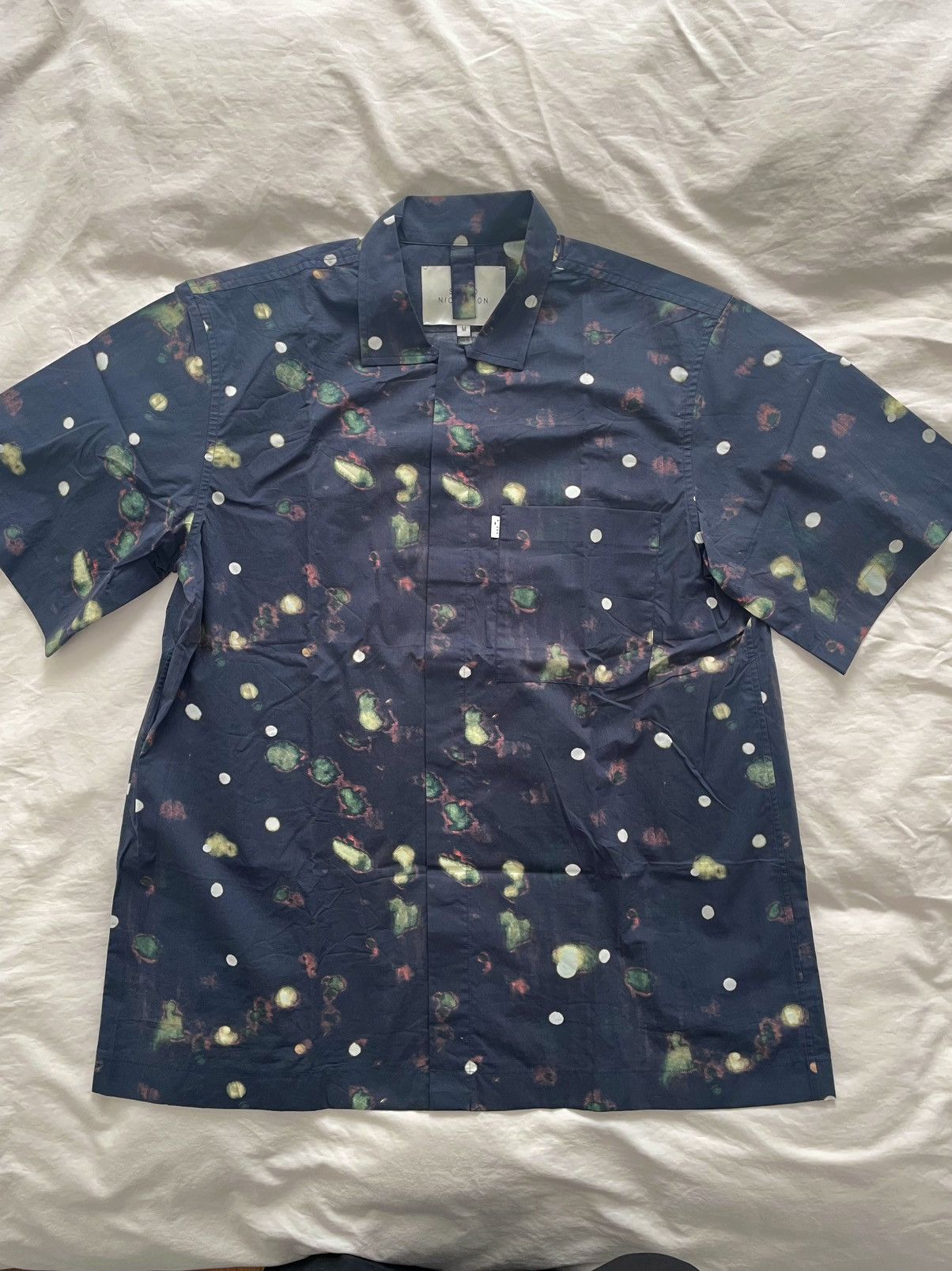 Studio Nicholson Studio Nicholson printed short sleeve shirt Size US M / EU 48-50 / 2 - 1 Thumbnail