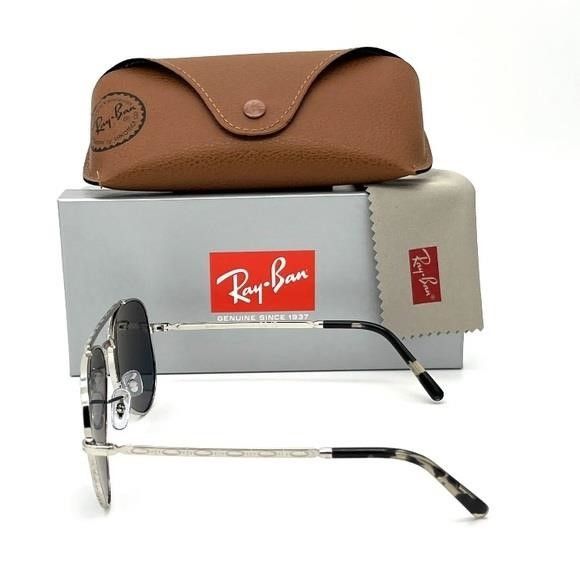 RayBan Ray Ban NEW AVIATOR RB3625 003/R5 Silver / Blue 58mm Sunglas Size ONE SIZE - 3 Thumbnail