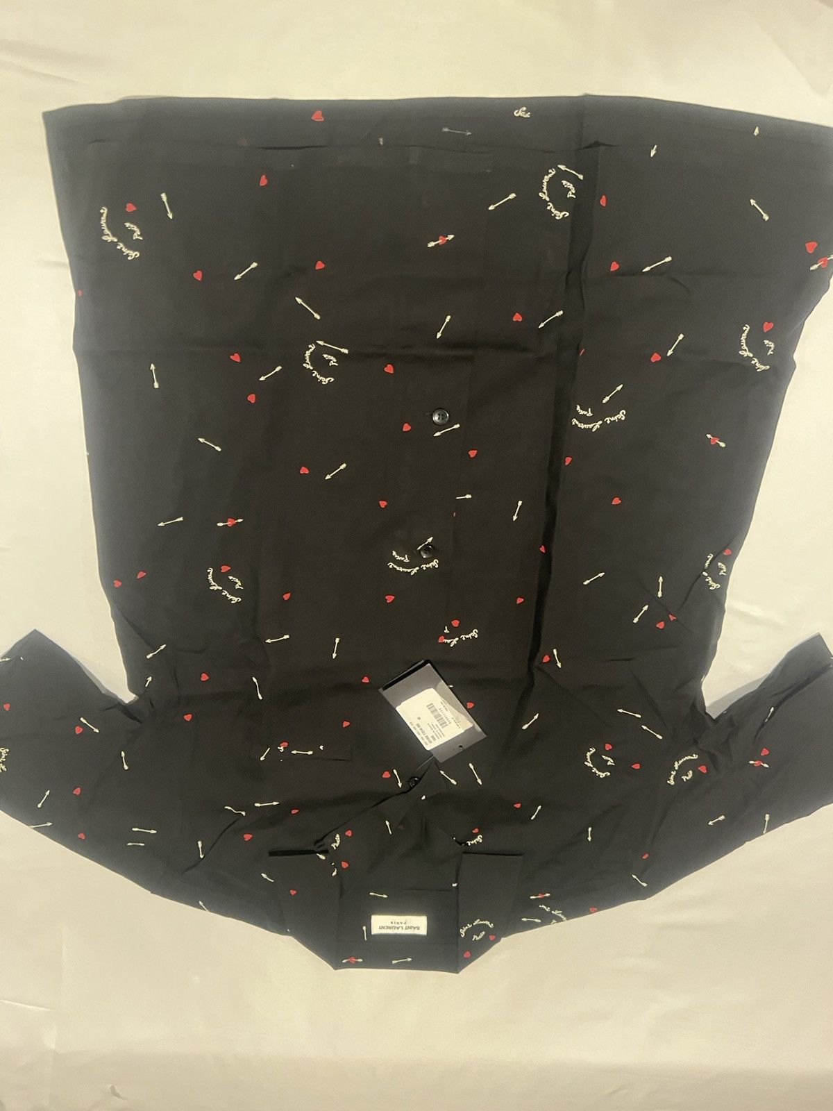 Saint Laurent Paris Saint Laurent men viscose short sleeve shirt.42/16.5. $890 Size US XL / EU 56 / 4 - 3 Thumbnail