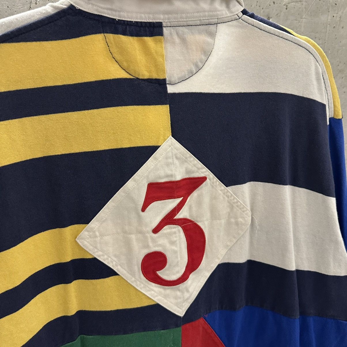 Polo Ralph Lauren Vintage Ralph Lauren Patchwork Striped Polo Summer Classic Size US XL / EU 56 / 4 - 4 Thumbnail