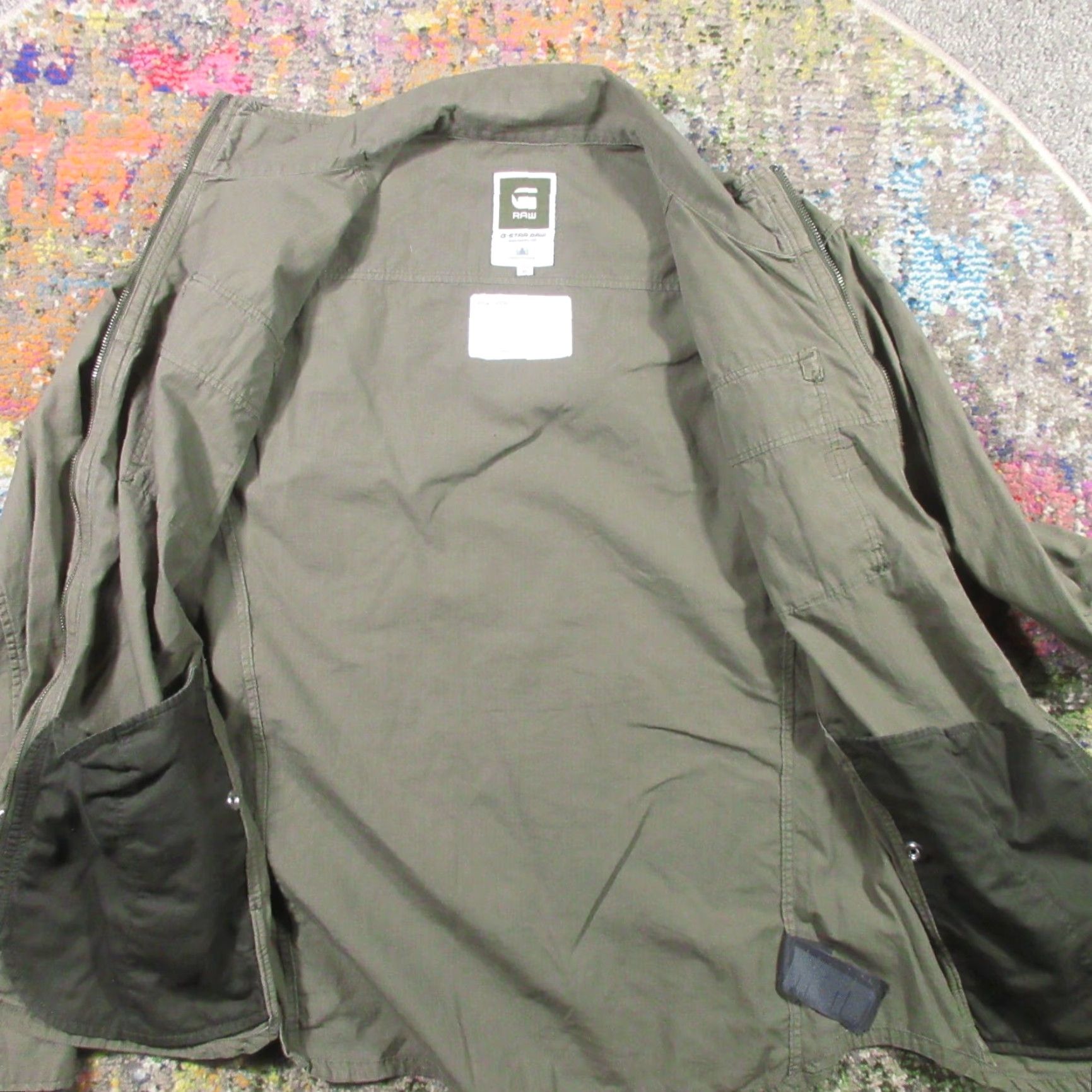 G-Star G-Star Raw Cargo Jacket Womens XL Green Brown Military Epaulets Utility Grunge Jacket Size XL / US 12-14 / IT 48-50 - 7 Thumbnail
