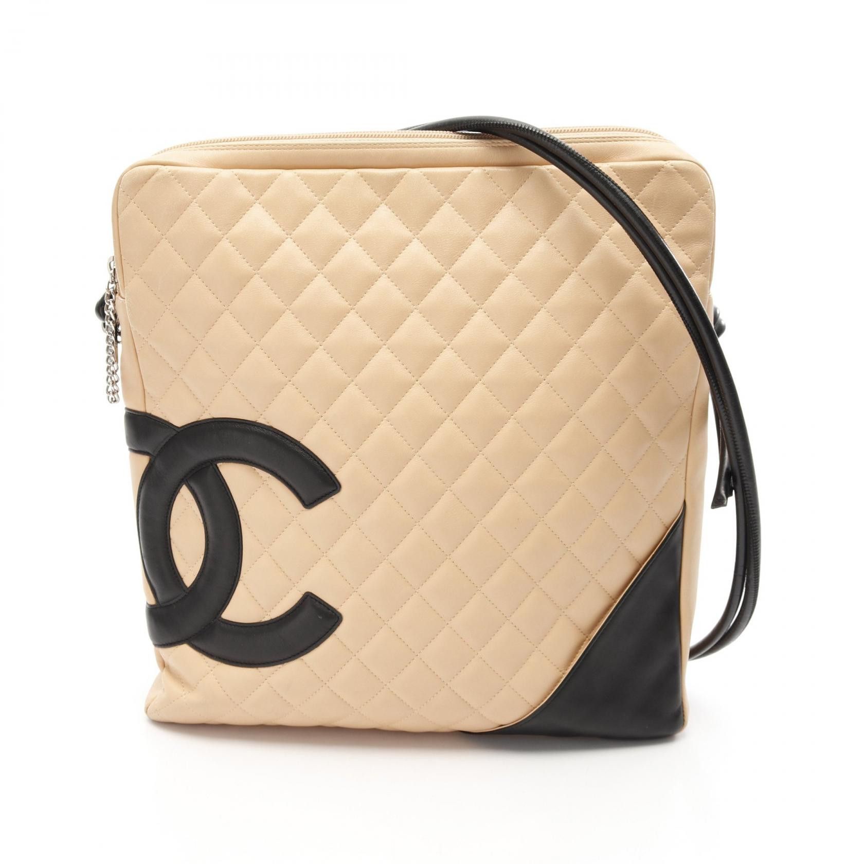 Chanel Chanel Cambon Line Leather Shoulder Bag Leather Shoulder Bag A25179 in Beige, Women's