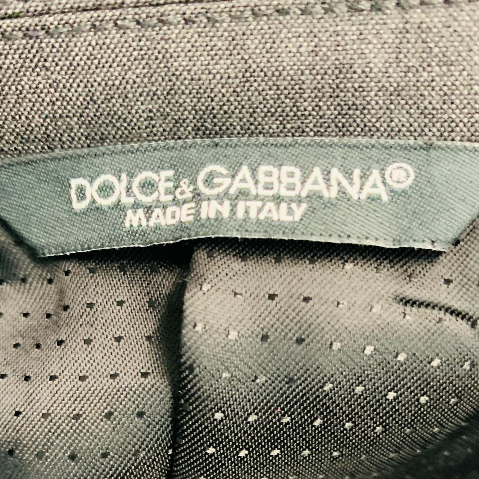 Dolce & Gabbana DOLCE & GABBANA Size 42 Black Grey Wool Blend Sport Coat Size 42R - 10 Thumbnail