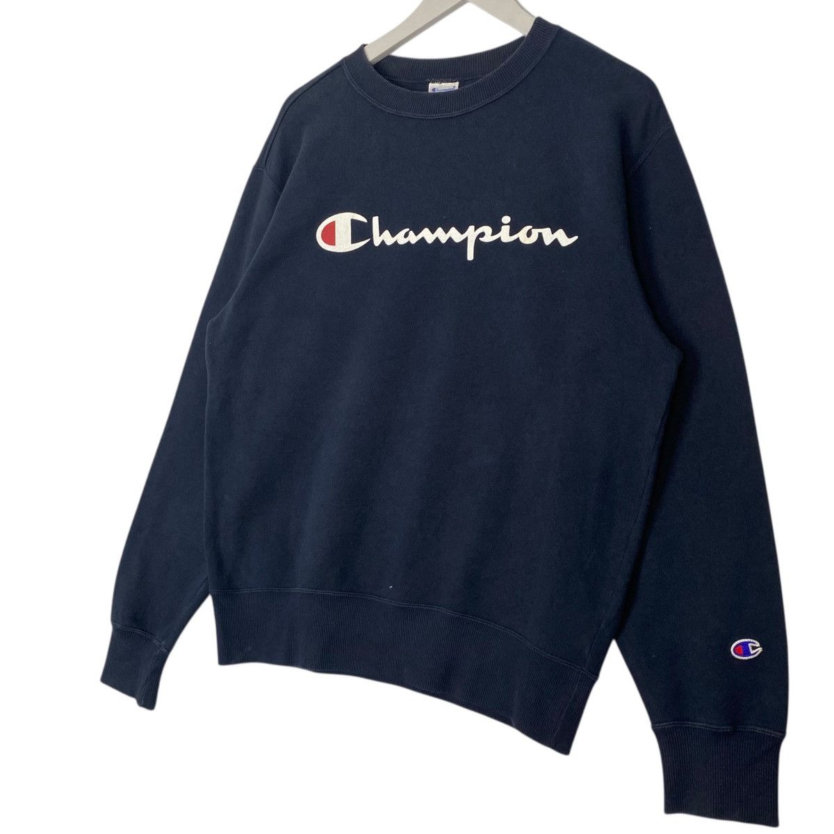 Other Vintage Champion Sweatshirt Crewneck NavyBlue Big Logo SizeL Size US L / EU 52-54 / 3 - 2 Thumbnail