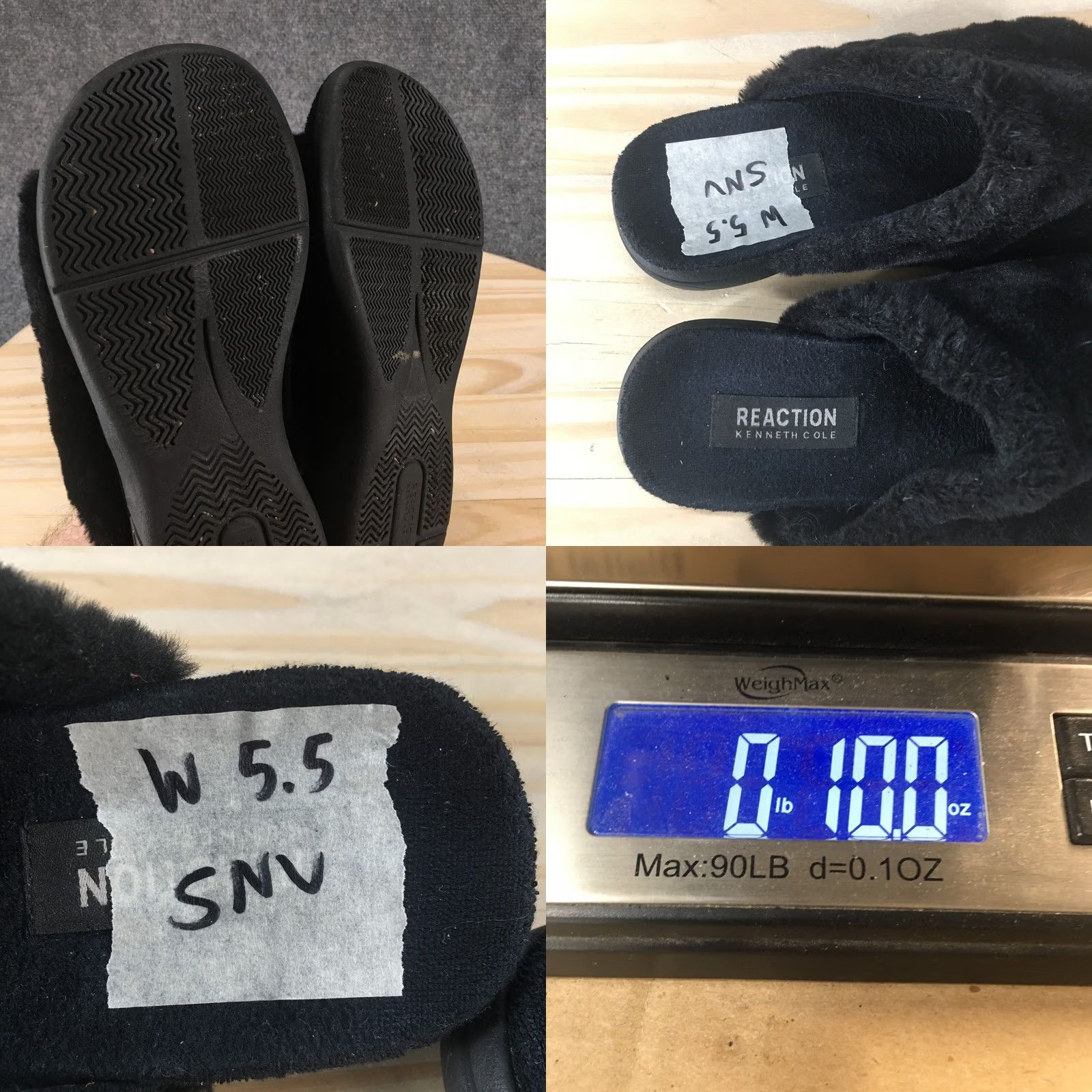 Kenneth Cole Kenneth Cole Reaction Sandals Womens 5.5 Slide Black Fur Slip On Open Toe Casual Size US 6 / IT 36 - 9 Thumbnail