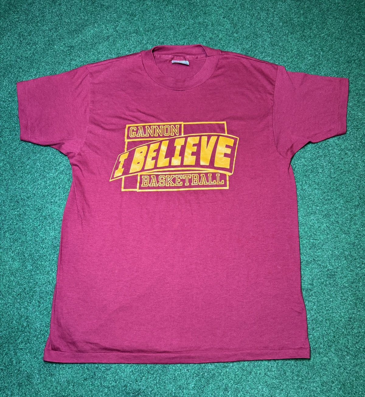 Hanes × Vintage Vintage 80s 90s Gannon Basketball Erie Collegiate T Shirt Size US L / EU 52-54 / 3 - 1 Thumbnail