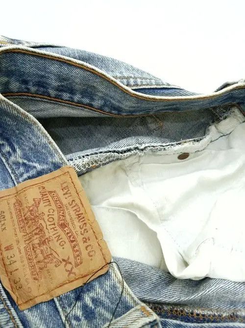 Levi's 90s Vintage Levi's 501 Made In USA Distressed Jeans 32x30 Size US 32 / EU 48 - 7 Thumbnail