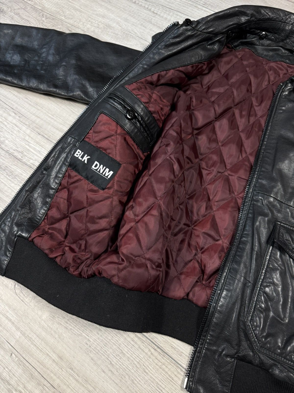 Blk Dnm BIk Dm Leather Flight Pockets Black Jacket Size S Size S / US 4 / IT 40 - 15 Thumbnail