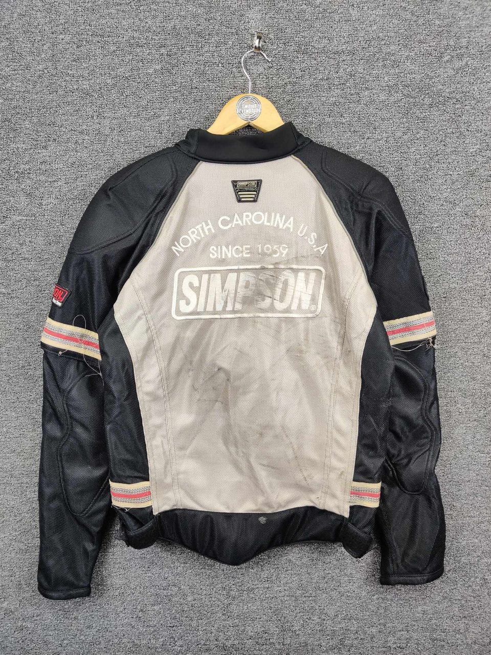 Sports Specialties × Vintage Vintage Simpson Racing Biker Motorcycle Jacket Size US L / EU 52-54 / 3 - 6 Thumbnail