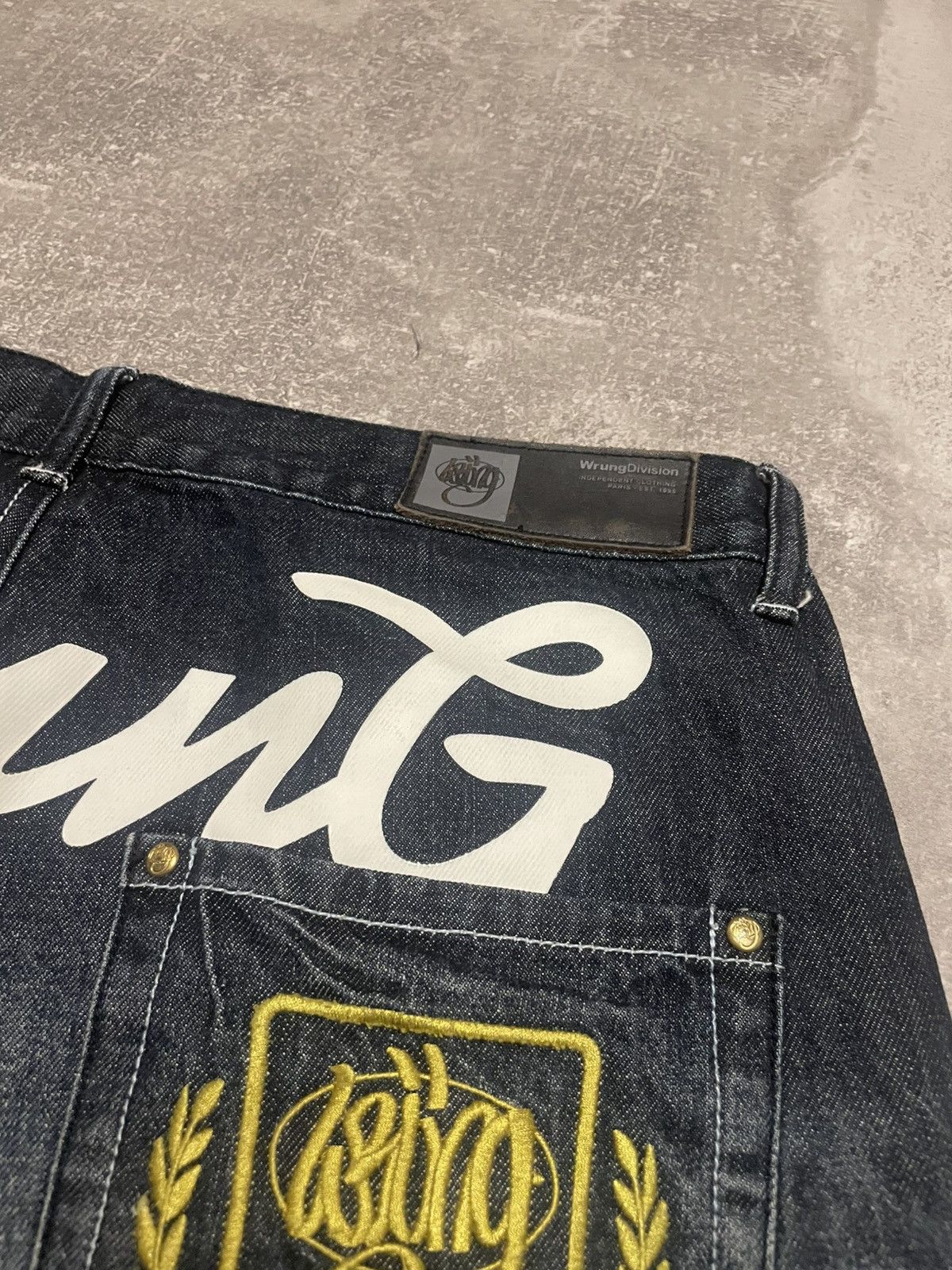 Vintage × Wrung Vintage Wrung Division King Embroidered y2k Buggy Jeans Size US 36 / EU 52 - 11 Thumbnail