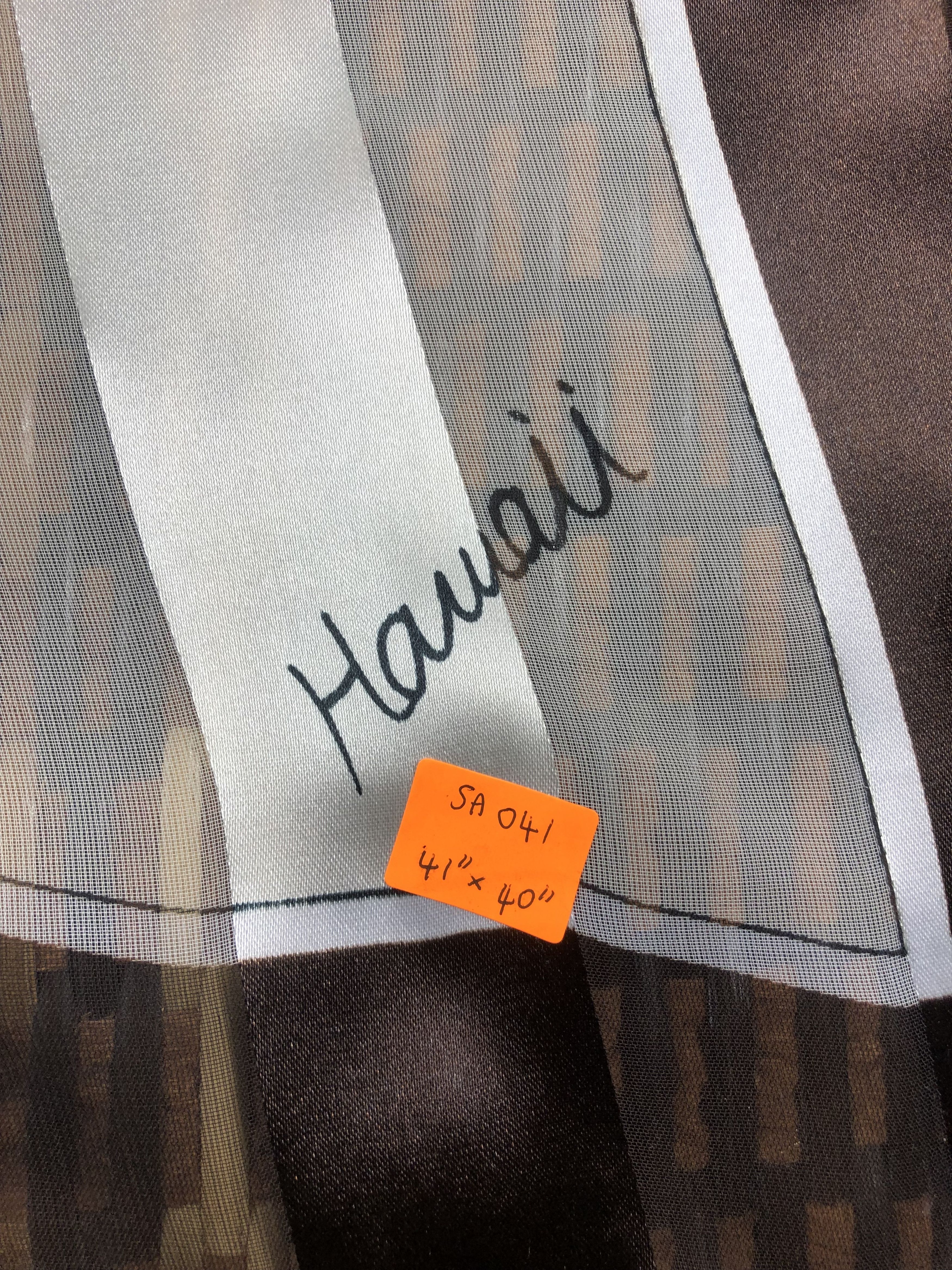Vintage Vintage Hawaii Silk Scarf Size ONE SIZE - 5 Thumbnail