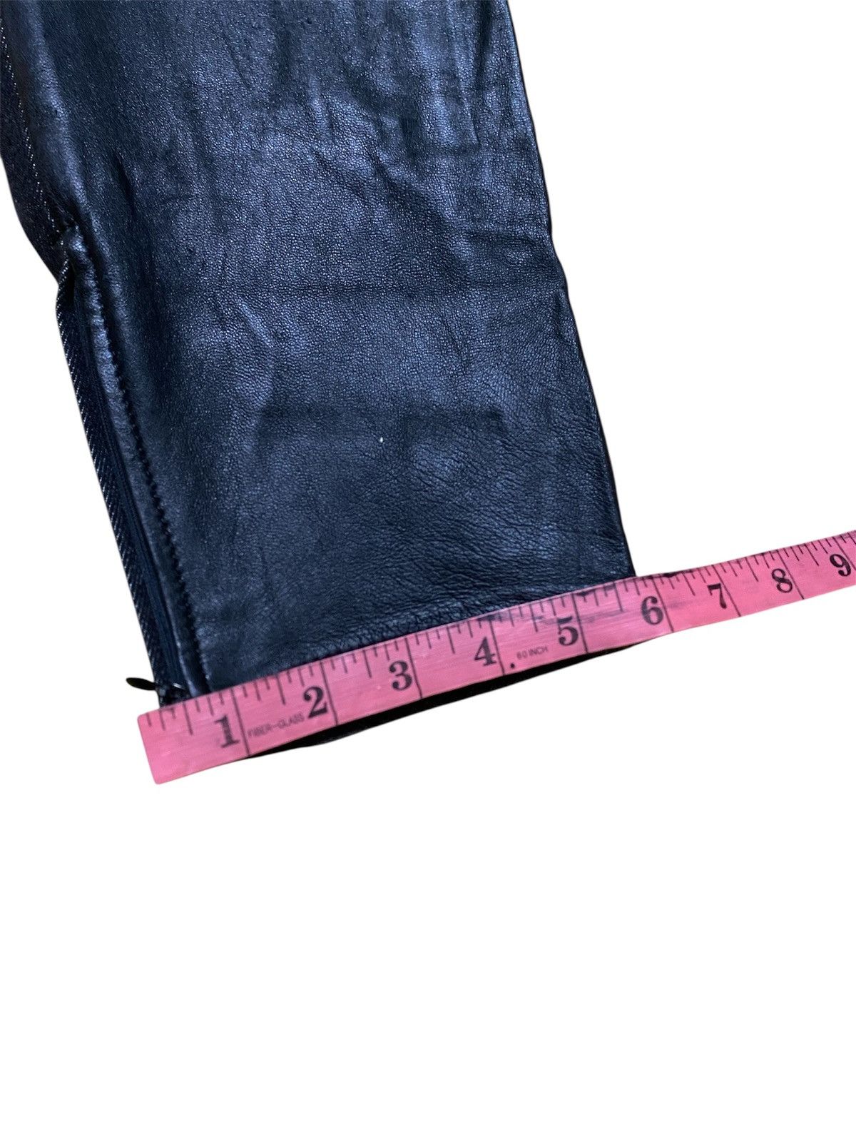Other Vintage Luna Mattino Half Leather Jeans Size 27" / US 4 / IT 40 - 16 Thumbnail