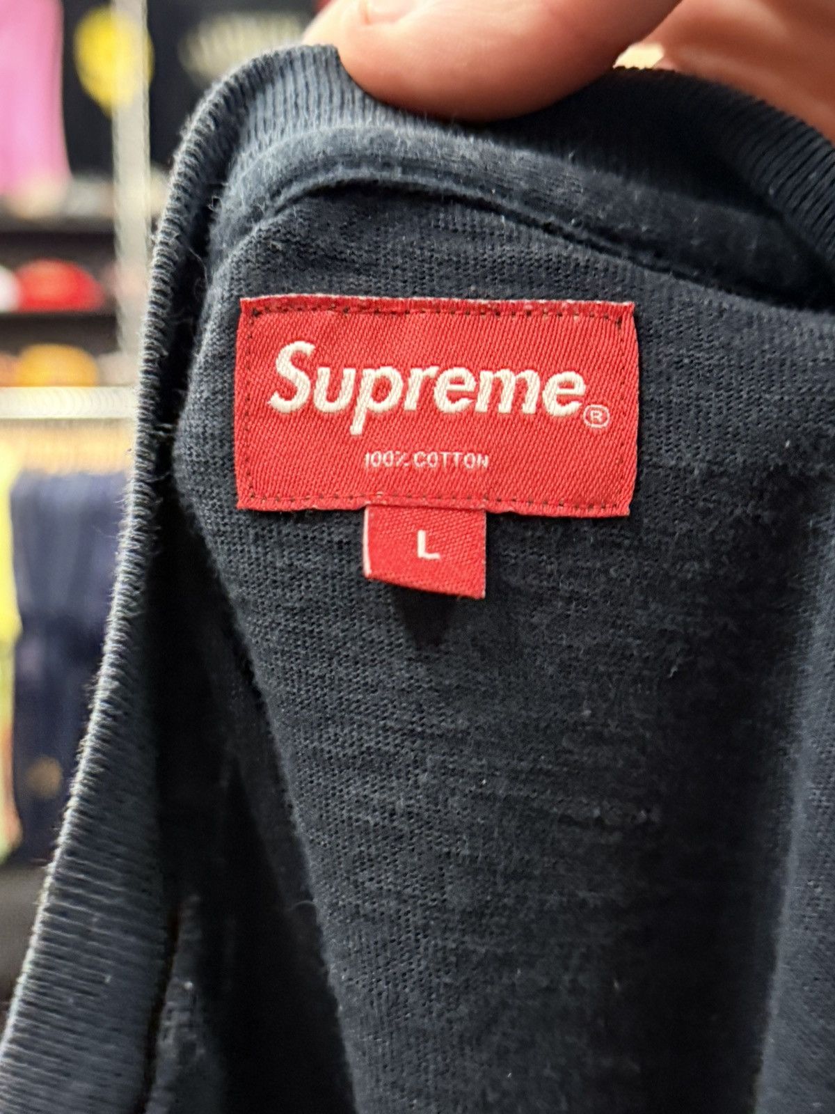 Supreme Supreme Blue Pocket T-Shirt Size US L / EU 52-54 / 3 - 3 Thumbnail