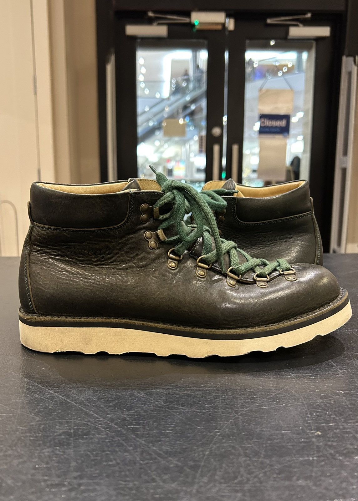 Fracap Fracap Magnifico Leather Hiking Boots - Green Size US 11 / EU 44 - 1 Thumbnail