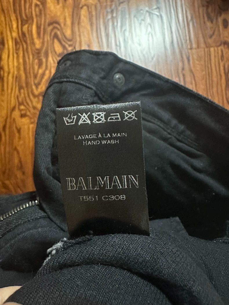 Balmain balmain men's low-rise fitted jeans-2508 Size US 29 - 5 Thumbnail