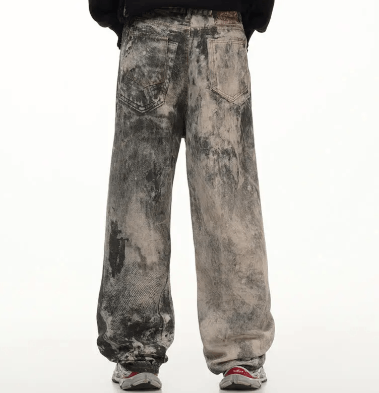 Japanese Brand Streetwear Tie Dye Distressed Jeans Size US 34 / EU 50 - 2 Thumbnail