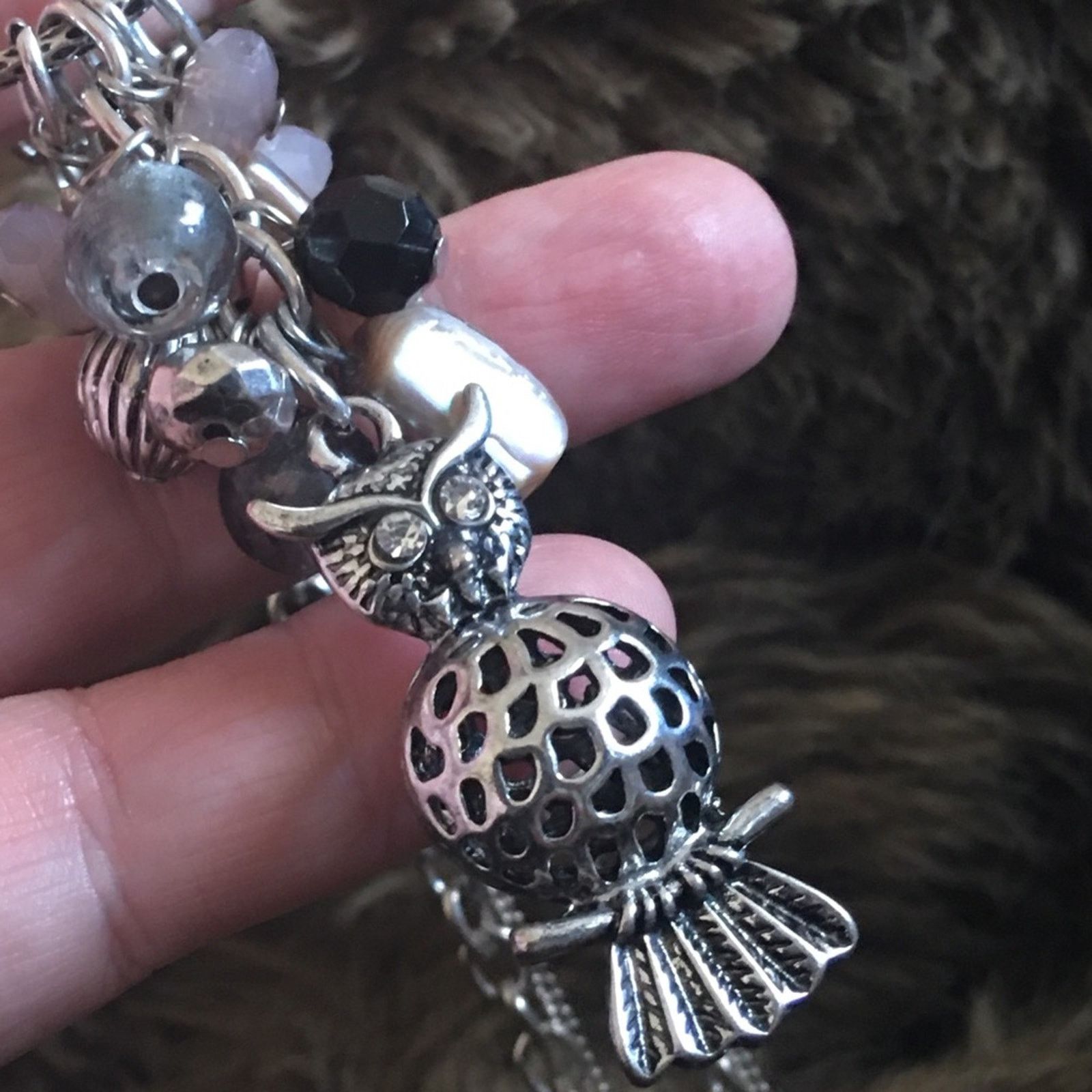 Jewelry Ruby Road owl pendant cluster chain necklace Size ONE SIZE - 5 Thumbnail