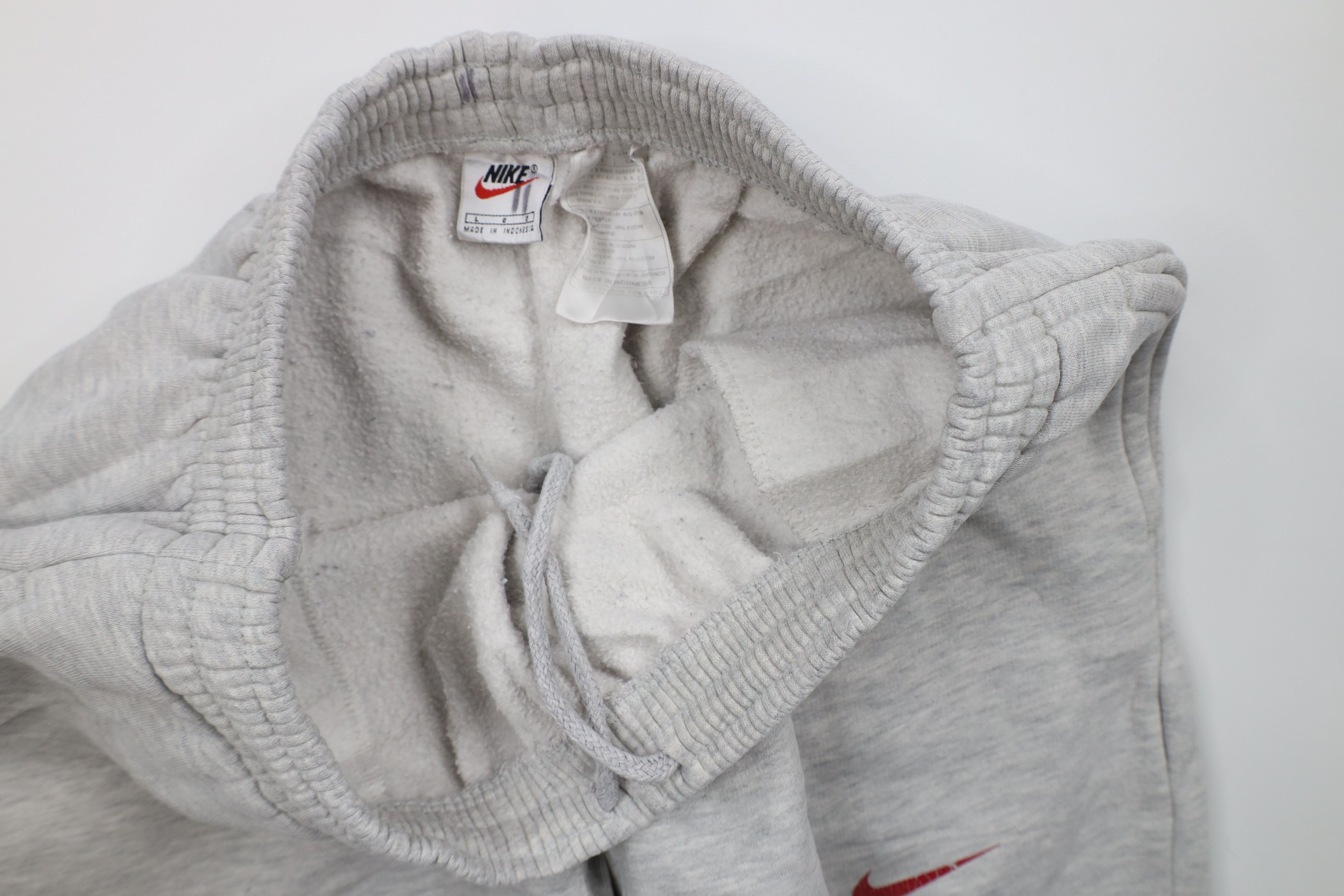 Nike × Vintage Vintage 90s Nike Mini Swoosh Heavyweight Sweatpants Joggers Size US 36 / EU 52 - 8 Thumbnail