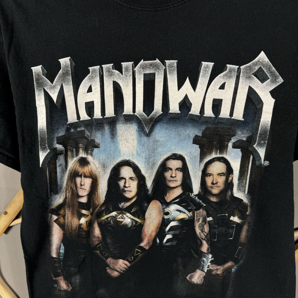 Band Tees Manowar 2015 Switzerland Basel World Tour T-shirt Size US S / EU 44-46 / 1 - 4 Thumbnail