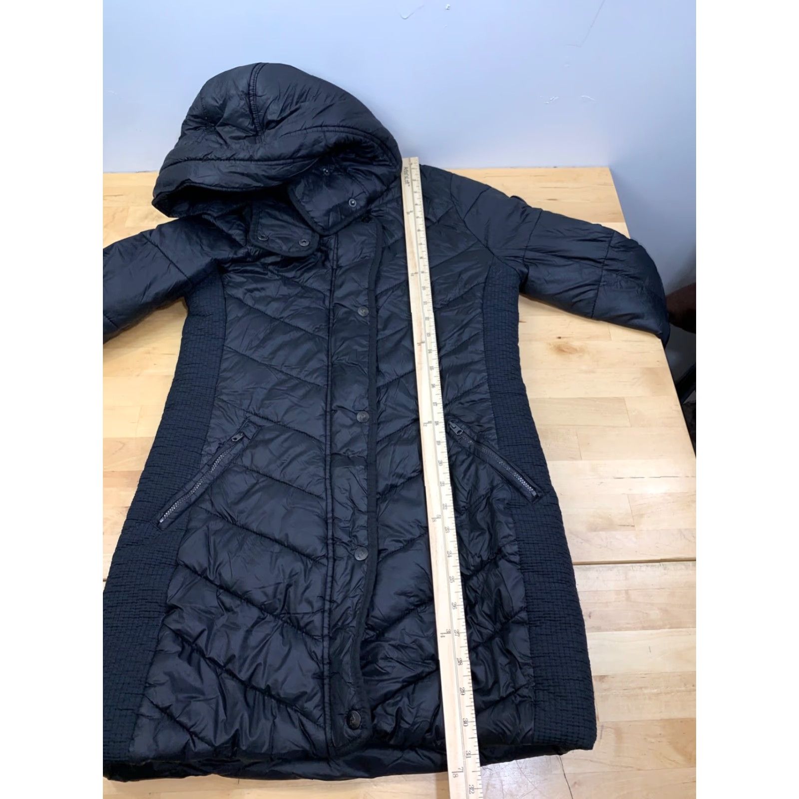 Abercrombie & Fitch VINTAGE Abercrombie & Fitch Puffer Jacket Womens XS Black Long Parka Quilted Softshell Size XS / US 0-2 / IT 36-38 - 7 Thumbnail