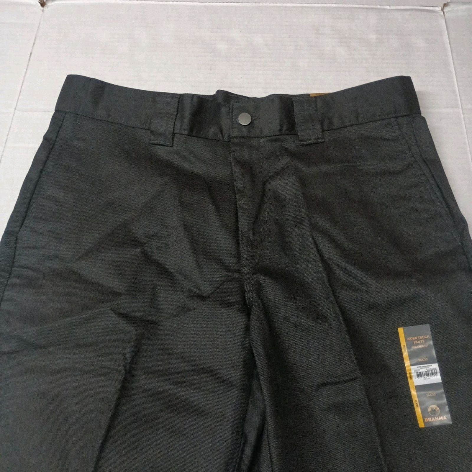 Other Brahma Men's Work Tough Pants Size 36x30 Black Relaxed Fit Size US 36 / EU 52 - 4 Thumbnail