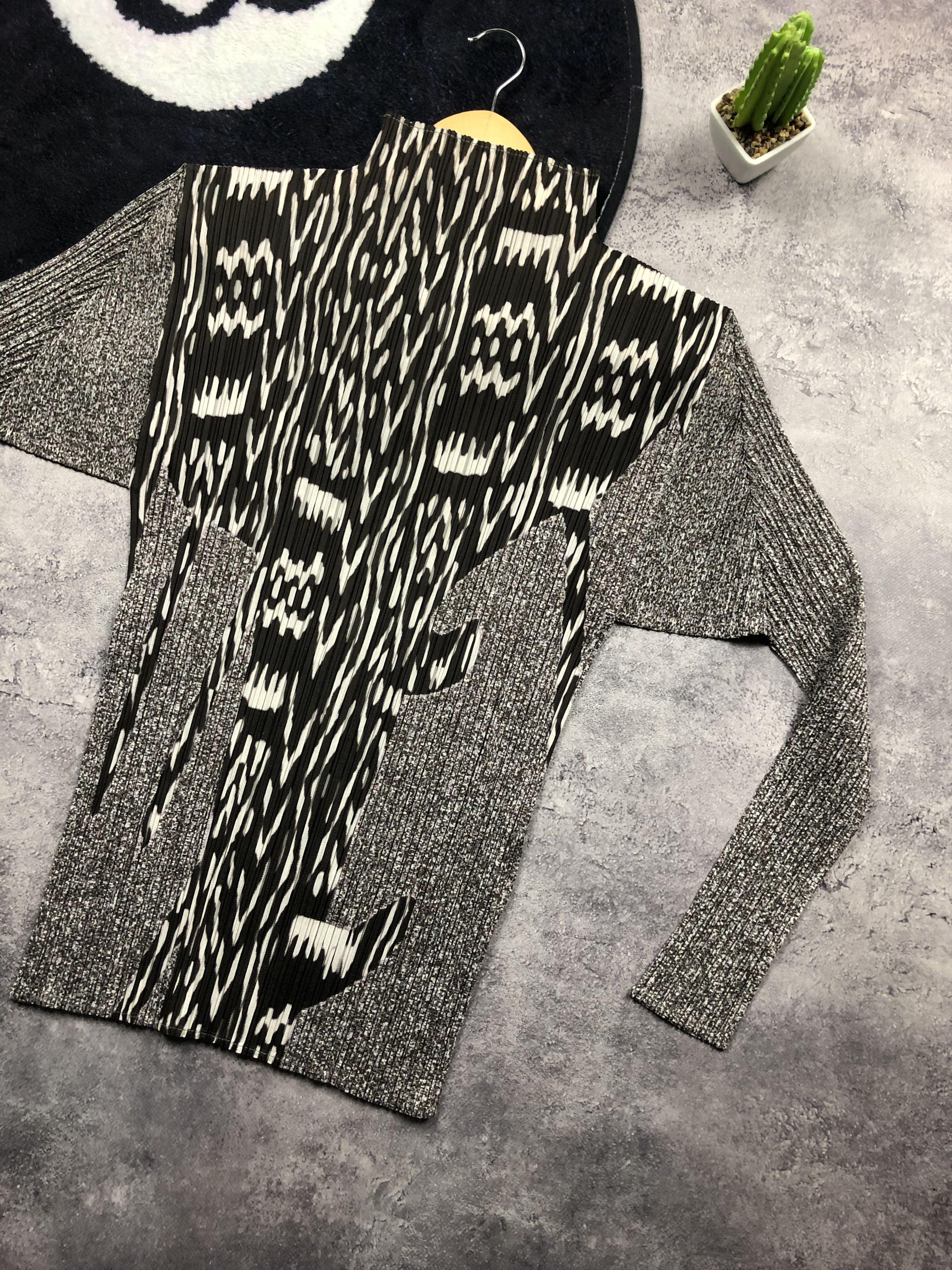 Pleats Please Issey Miyake ISSEY MIYAKE Multicolour Rare Longsleeve Streetwear Y2k Size S / US 4 / IT 40 - 2 Thumbnail