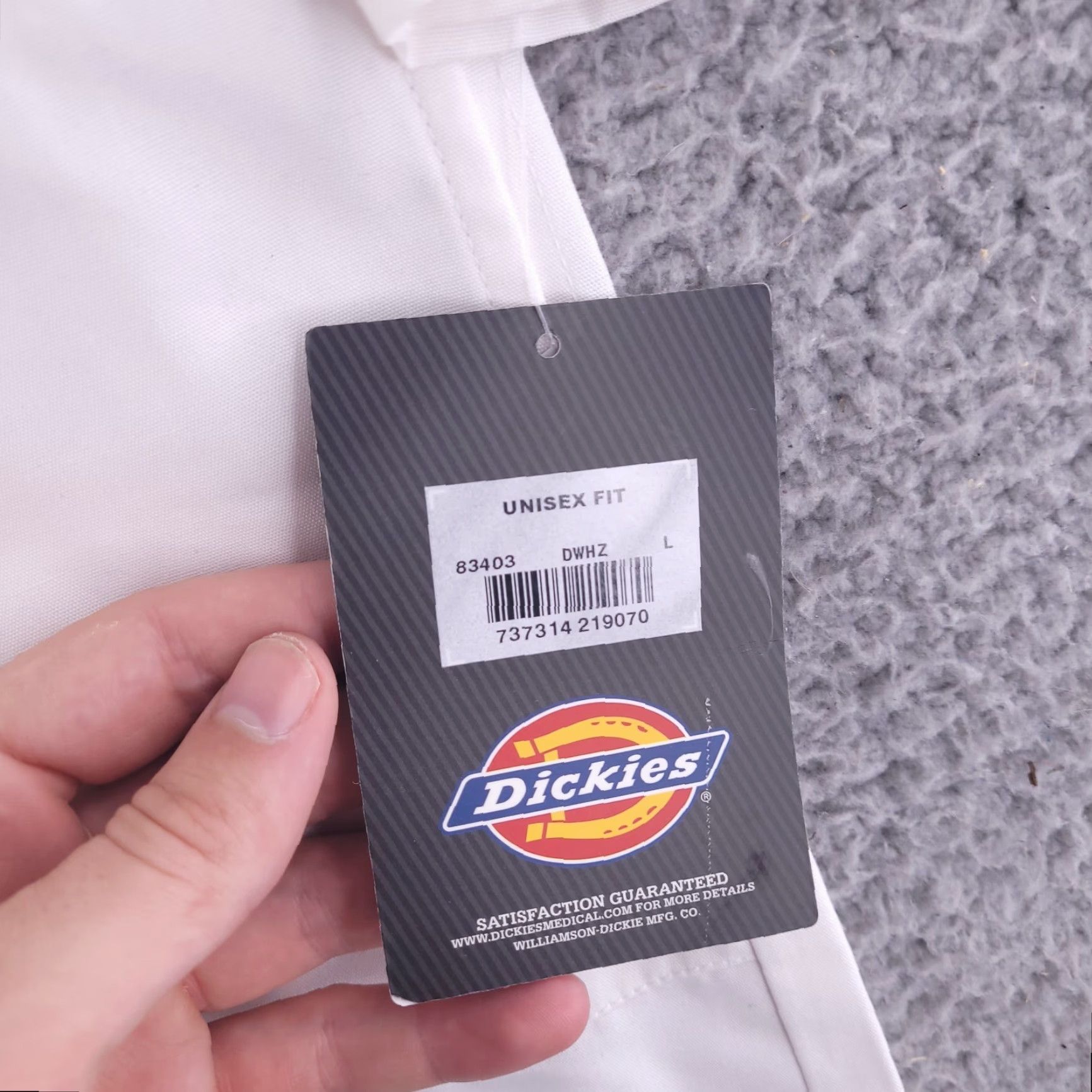 Dickies Dickies Lab Coat Unisex Large White Medical Coat Size US L / EU 52-54 / 3 - 3 Thumbnail