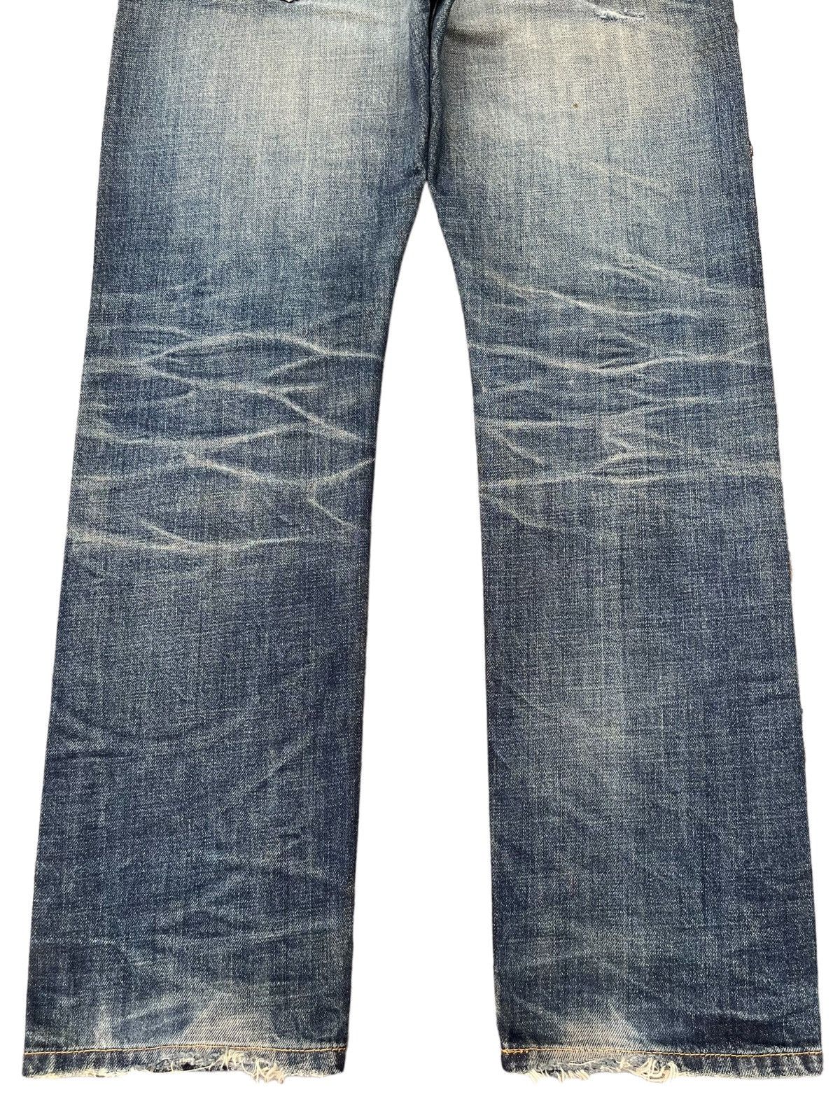 Japanese Brand × Le Grande Bleu (L.G.B.) Vintage Japanese Brand Mud Faded Washed Distressed Jeans Size US 35 - 6 Thumbnail
