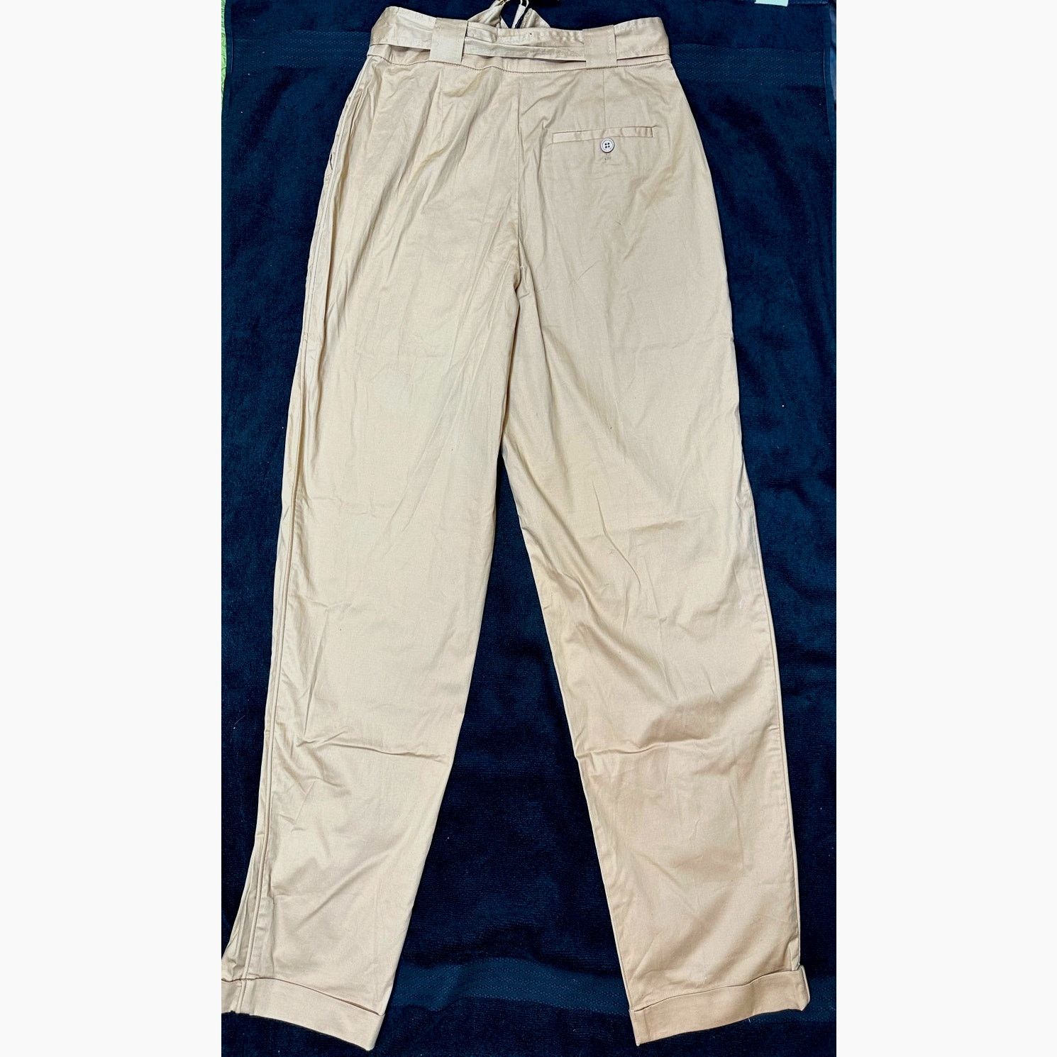 Tanya Taylor Tanya Taylor Tyler Pleated Belted Cuffed Pants Tan size 2 Size 26" / US 2 / IT 38 - 10 Thumbnail
