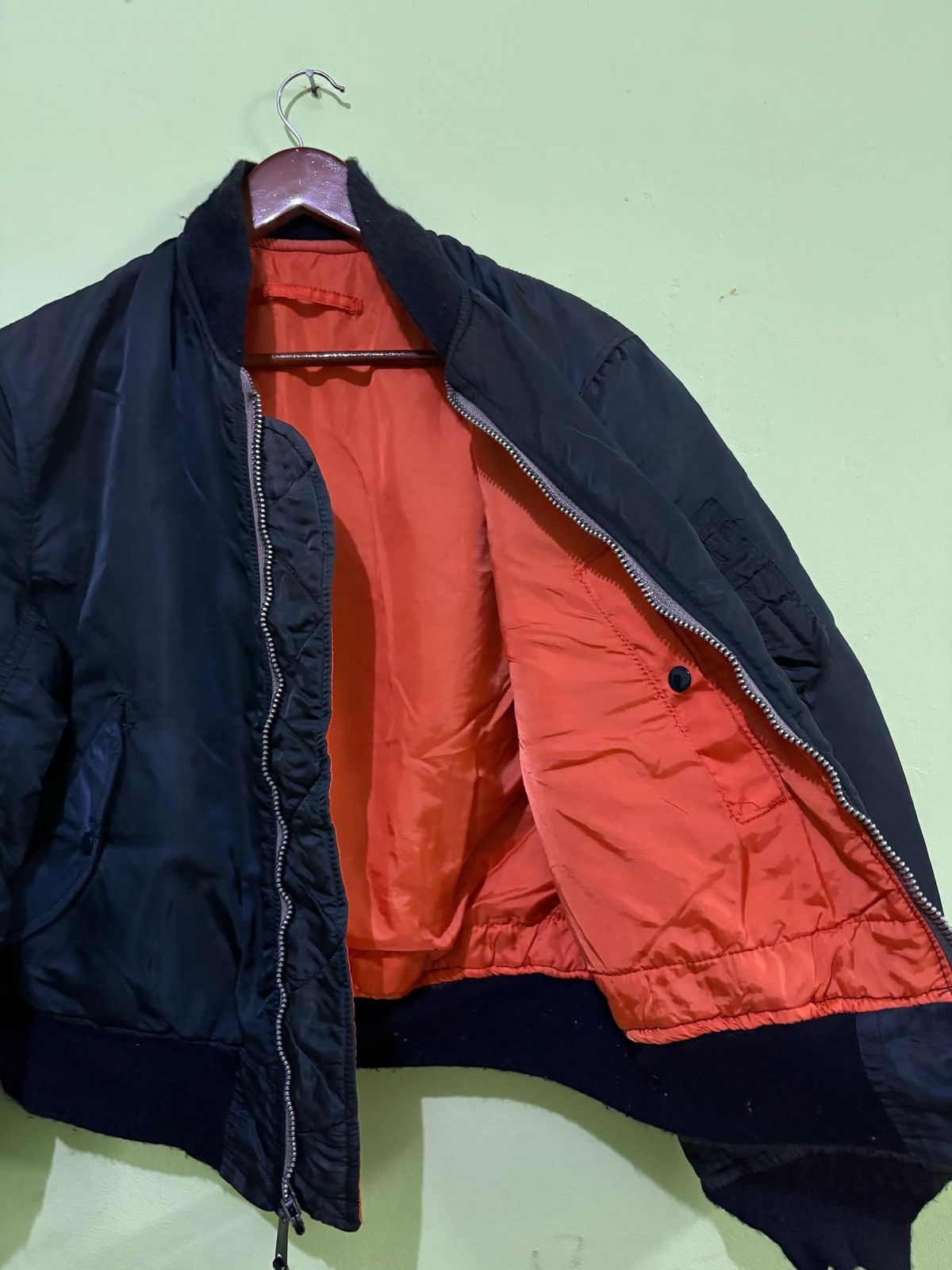 Alpha Industries × Vintage Vintage Alpha Industries MA-1 Flight Jacket Bomber Jacket Size US L / EU 52-54 / 3 - 5 Thumbnail