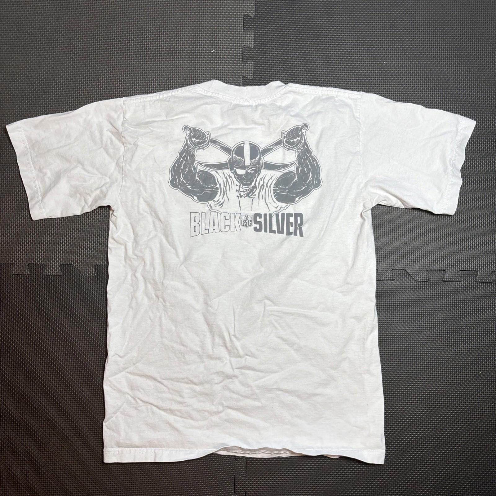 Alstyle Oakland Raiders Shirt Mens M NFL Football Vintage White Tee Size ONE SIZE - 4 Thumbnail
