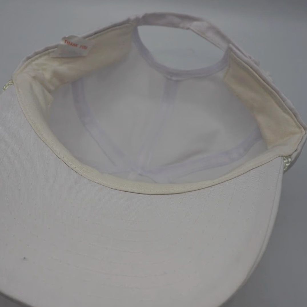 Vintage VINTAGE Snapback Trucker Farmer Hat Cap Savannah Lakes Village 1980s White Adjustible 1980s Hat Mens Size ONE SIZE - 4 Thumbnail