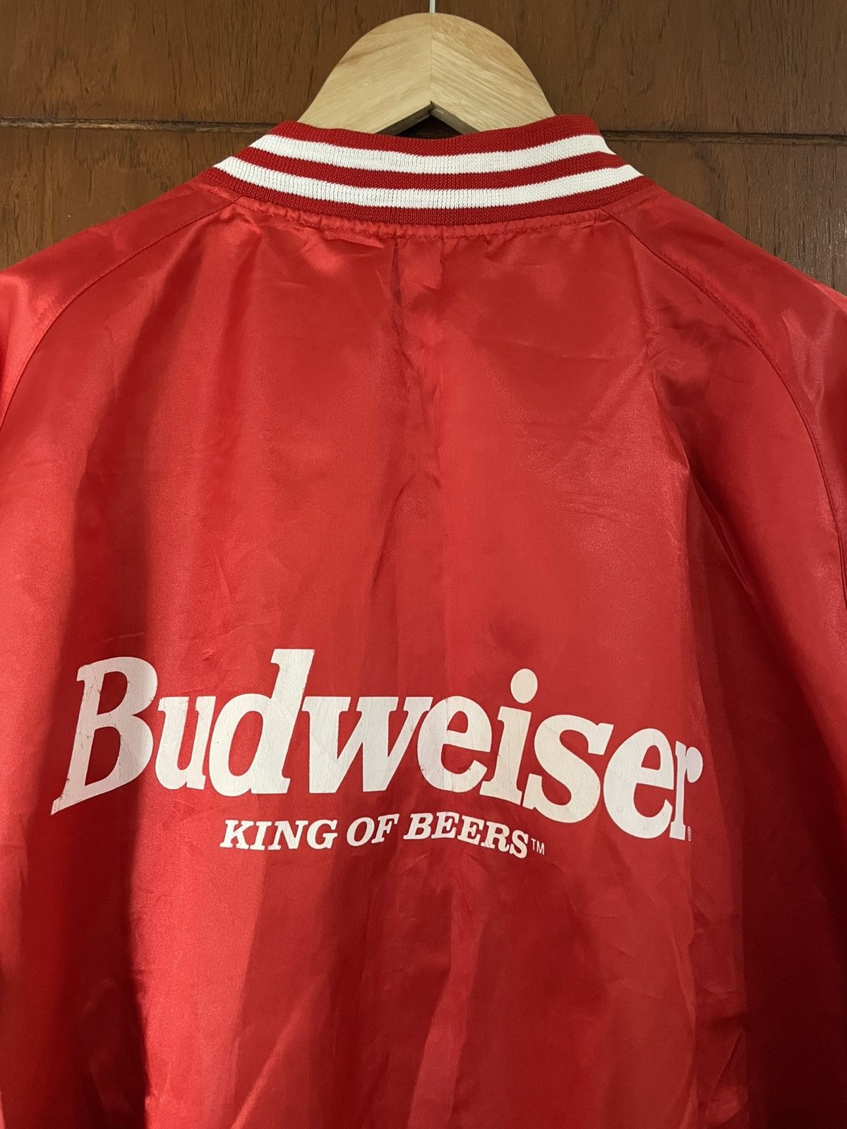 Budweiser × Vintage Budweiser varsity satin jacket lightweight Size US XL / EU 56 / 4 - 6 Thumbnail
