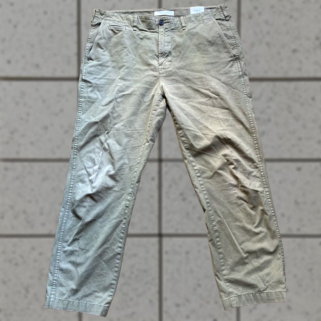 Billy Reid Billy Reid Pants Mens 33 Chino Olive Green Twill Cotton Military Made In Peru Size US 33 - 1 Thumbnail