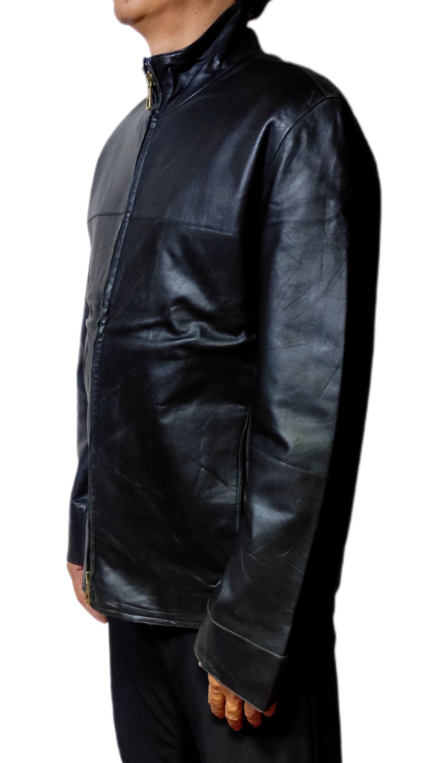 Armani Armani Collezioni Leather Classical Jacket Size US L / EU 52-54 / 3 - 2 Thumbnail