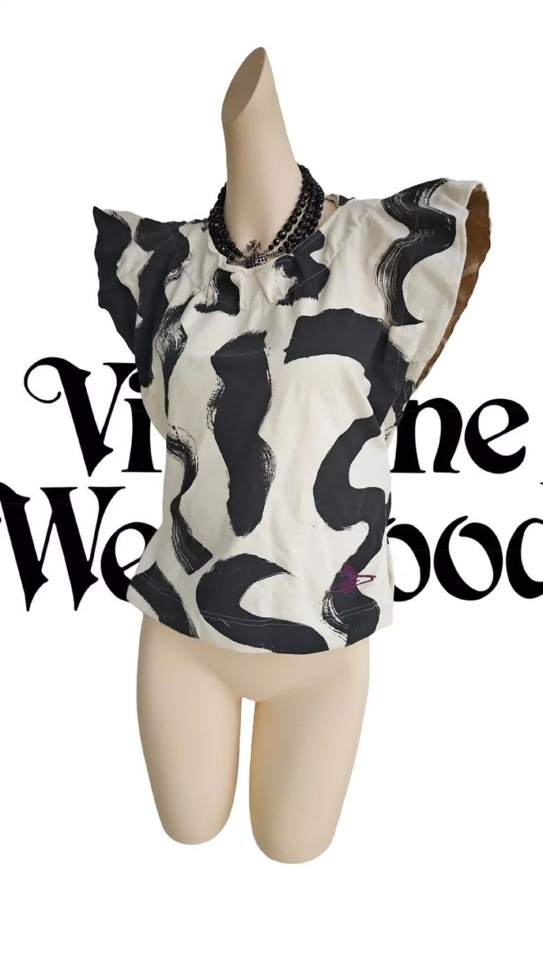 Vivienne Westwood Vivienne Westwood White cotton ink T-shirt Size M / US 6-8 / IT 42-44 - 4 Thumbnail