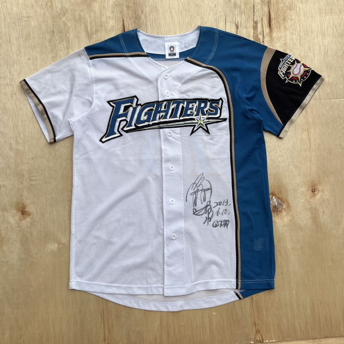 MLB BASEBALL JAPAN LEAGUE ORIGINAL SIGN MATCH WORN PLAYER ISSUE Size US L / EU 52-54 / 3 - 1 Thumbnail