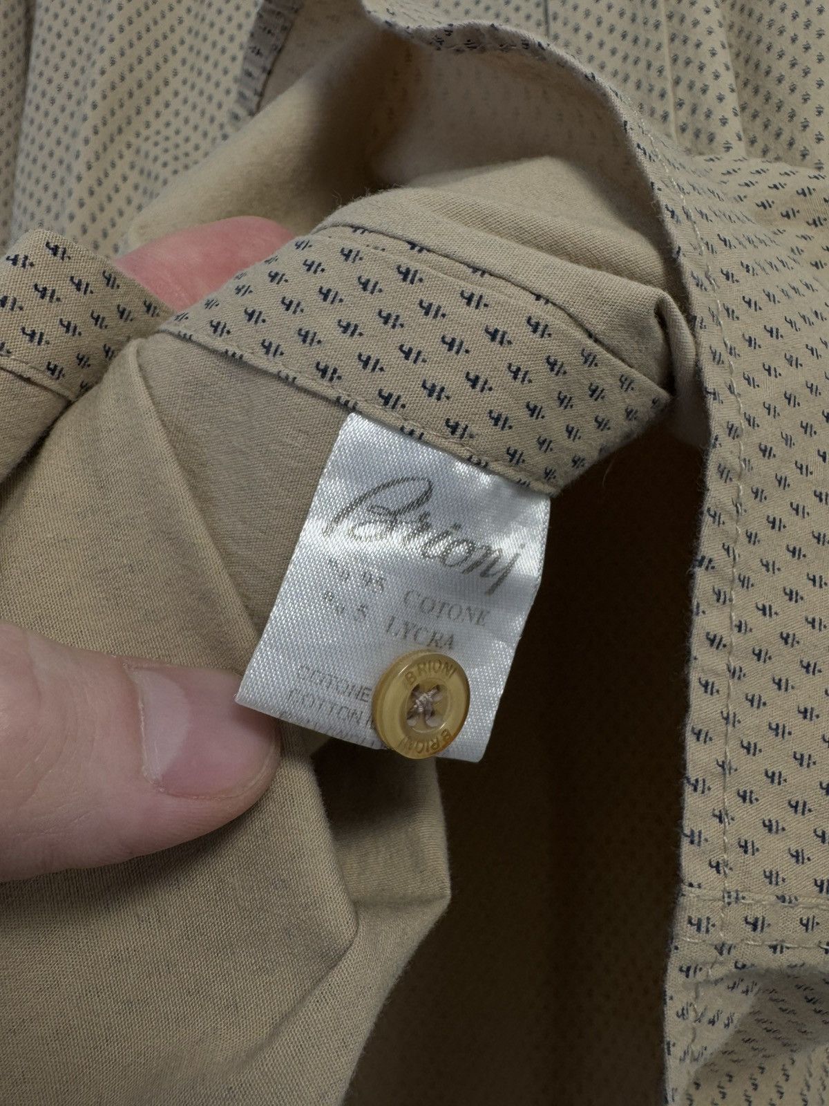 Brioni Brioni Button Up Shirt Luxury Size US S / EU 44-46 / 1 - 10 Thumbnail