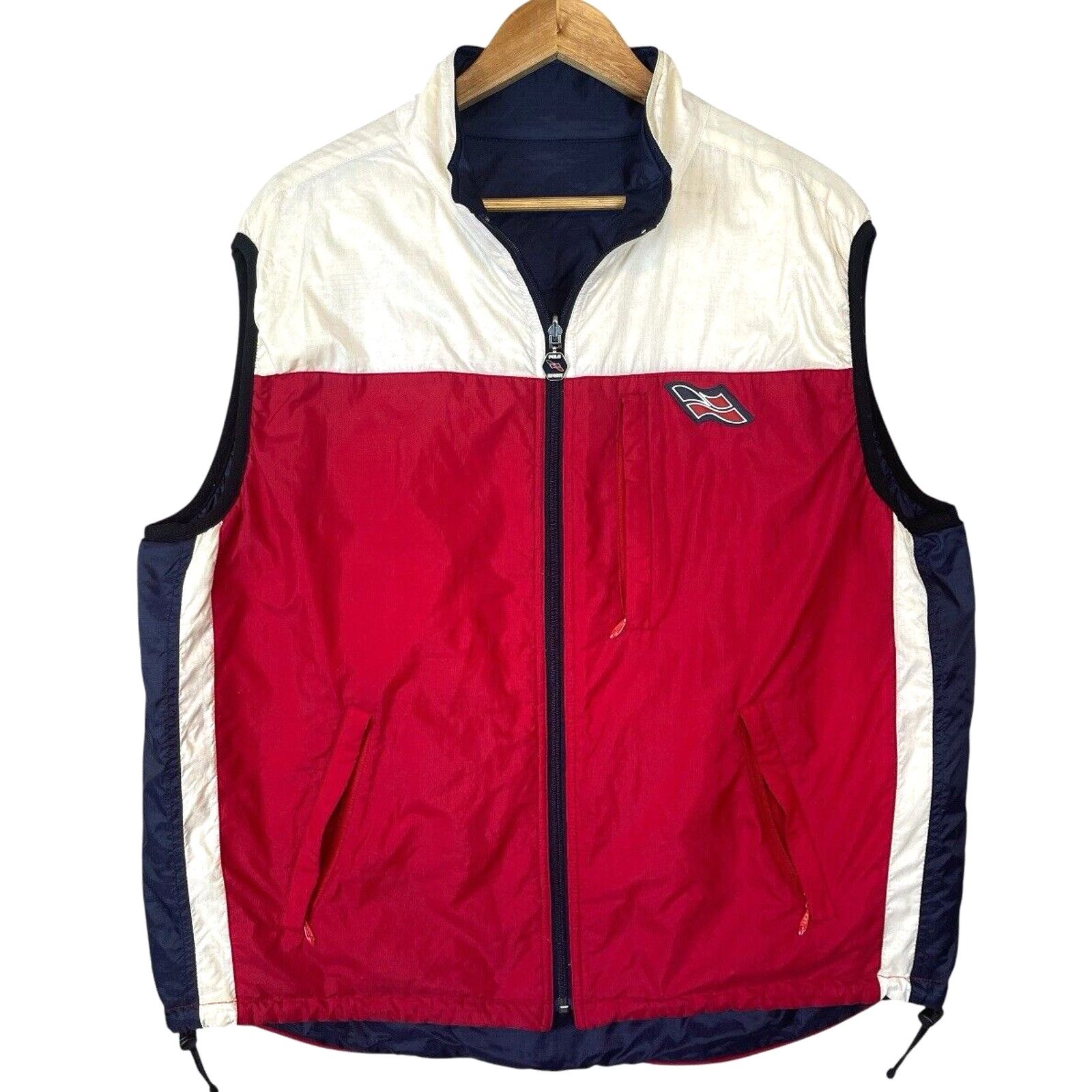 Ralph Lauren Vtg Polo Sport Ralph Lauren Reversible Puffer Vest XL 90s Size US XL / EU 56 / 4 - 1 Thumbnail