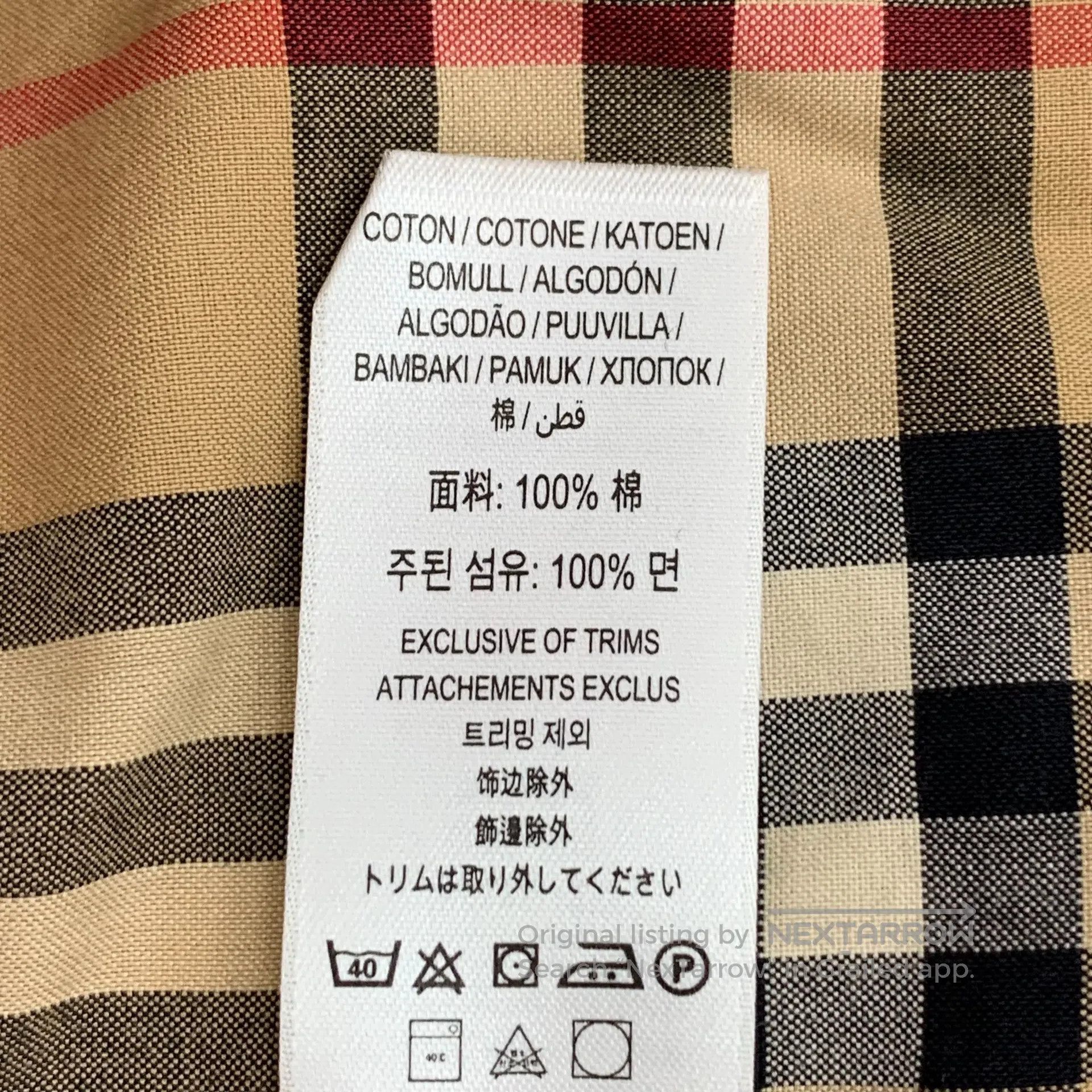 Burberry Burberry Size 14Y Brown classic check design cotton collar Size S / US 4 / IT 40 - 7 Thumbnail