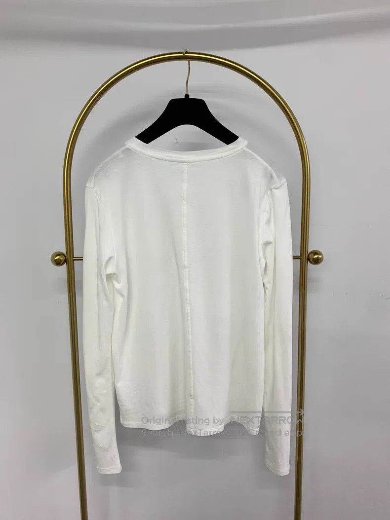The Row The Row White Long Sleeve Top Size XS / US 0-2 / IT 36-38 - 3 Thumbnail