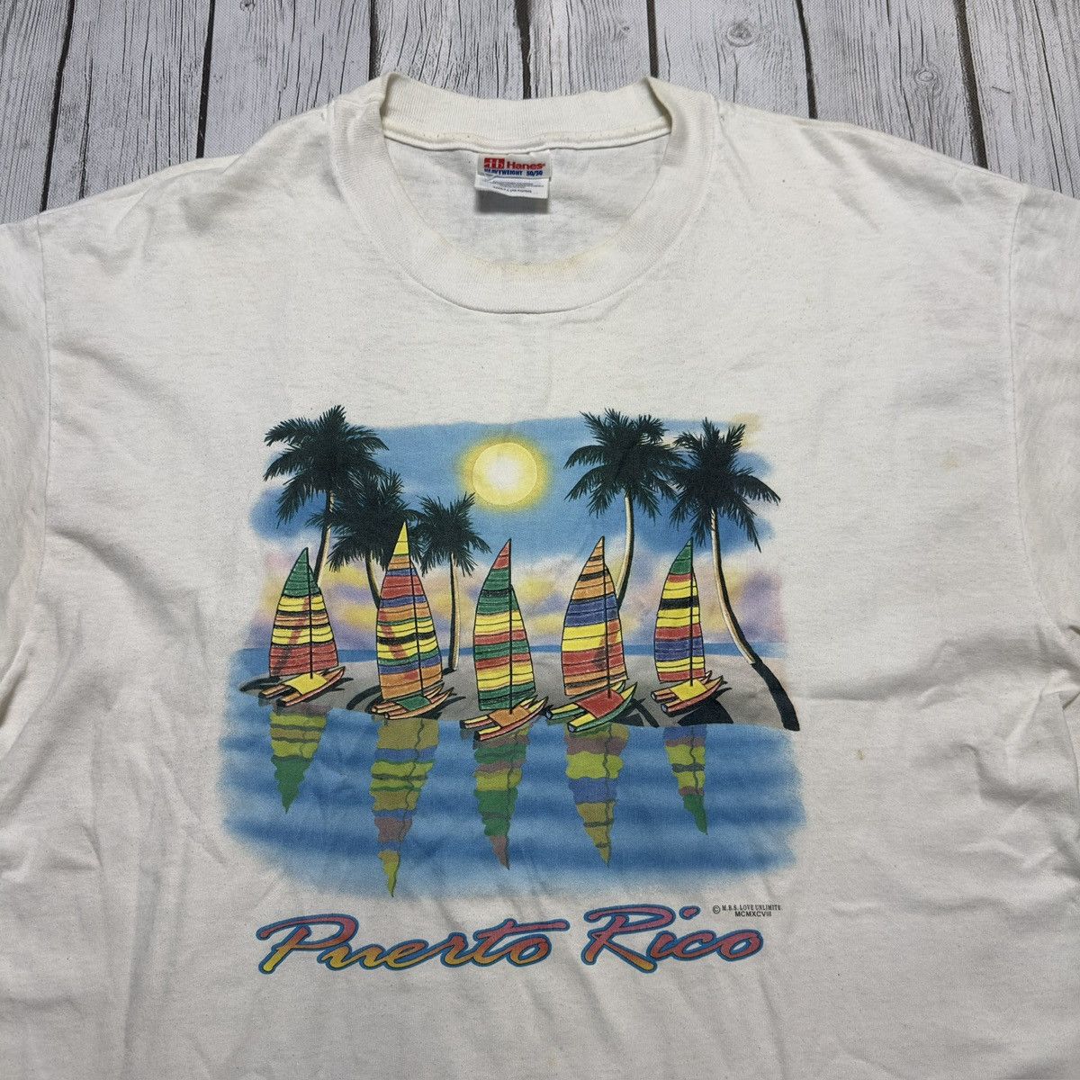 Hanes × Vintage Vintage Puerto Rico tee Size US L / EU 52-54 / 3 - 3 Thumbnail